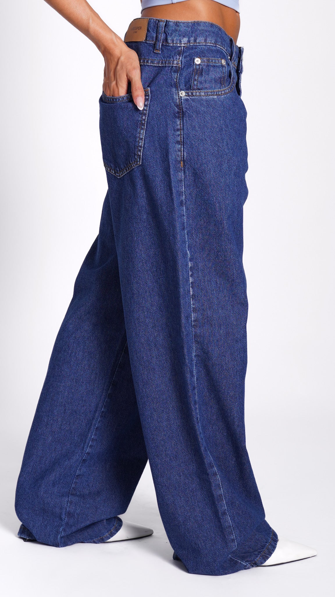 CALÇA JEANS OVERSIZED MARINE