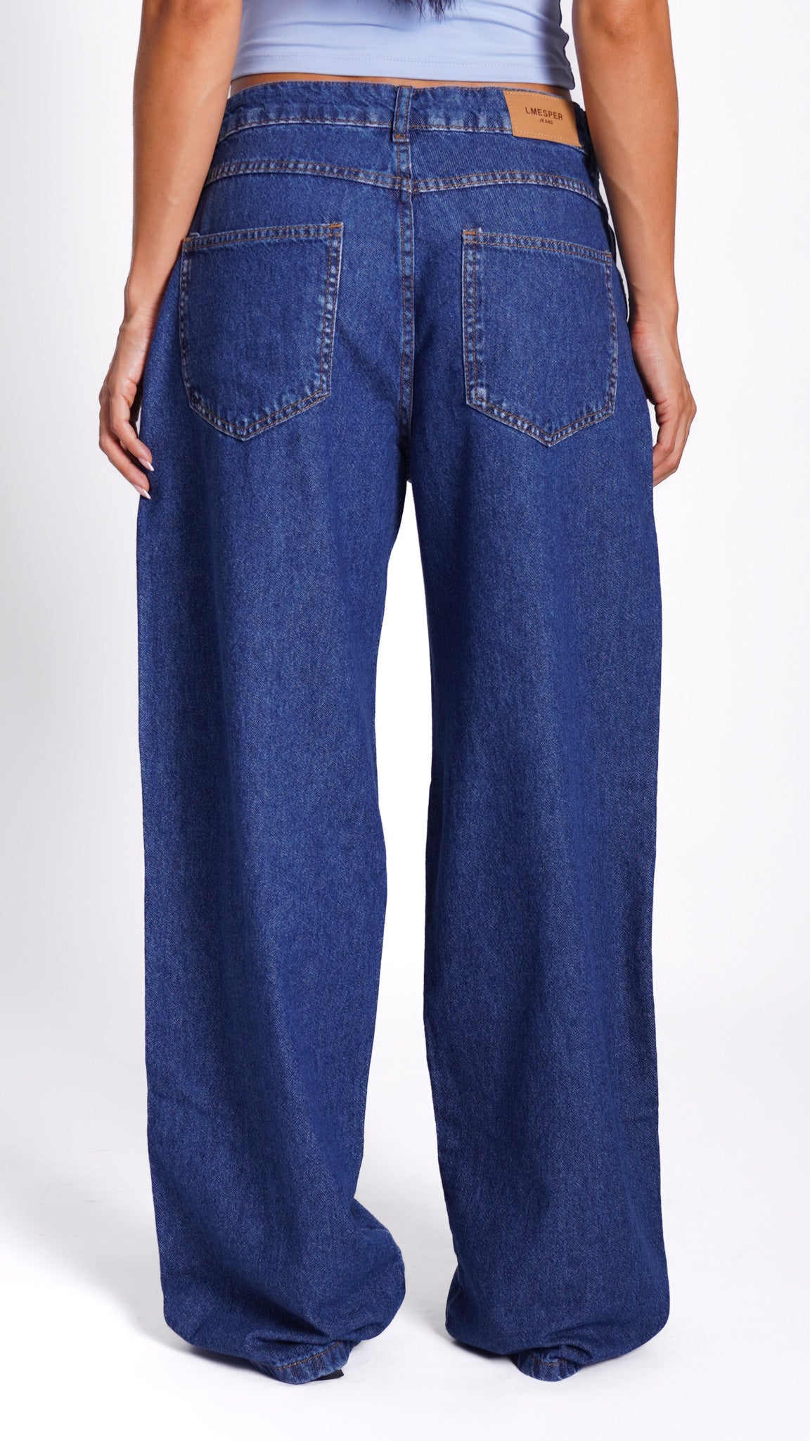 CALÇA JEANS OVERSIZED MARINE