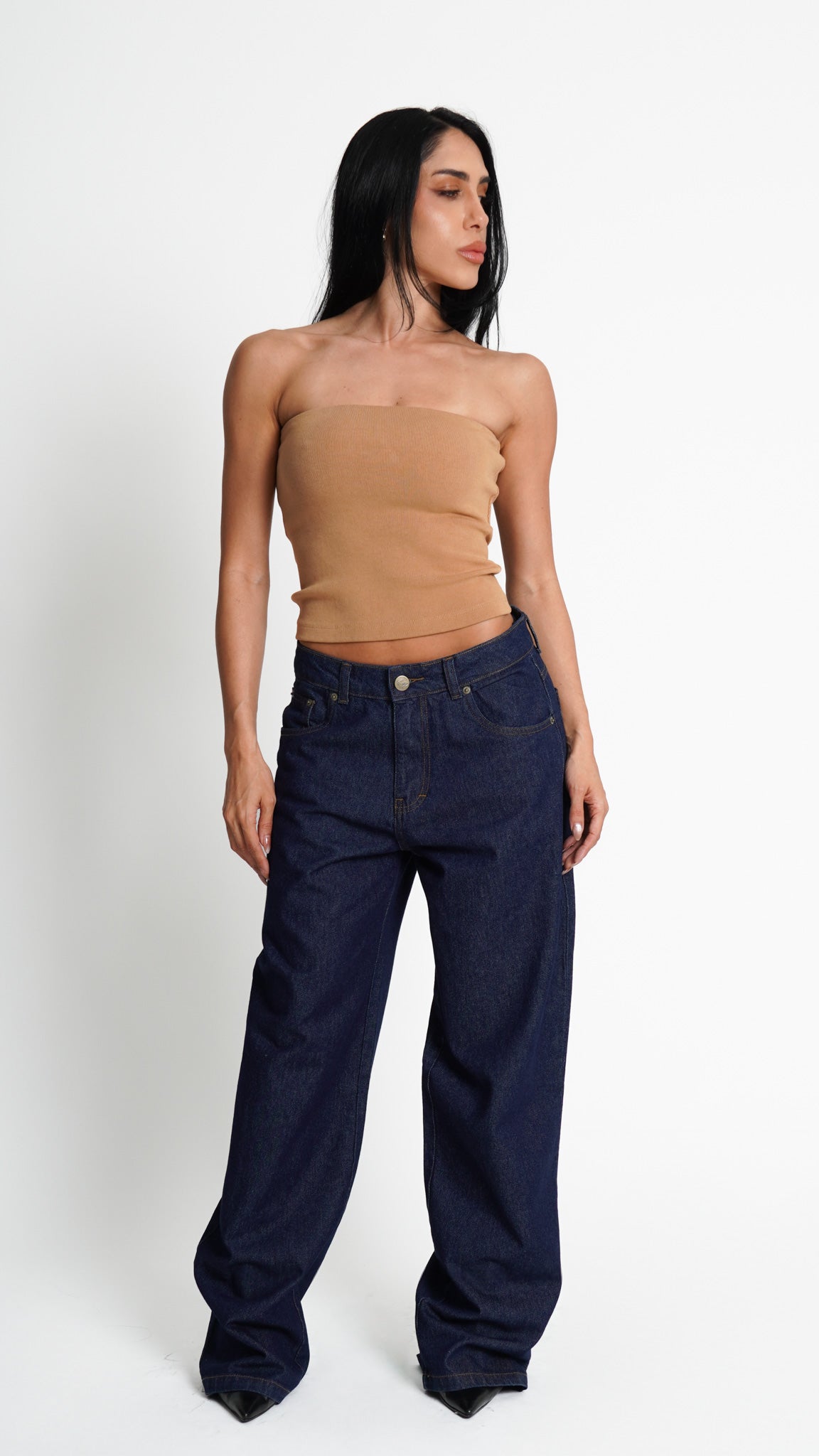 CALÇA JEANS OVERSIZED CLASSIC DARK