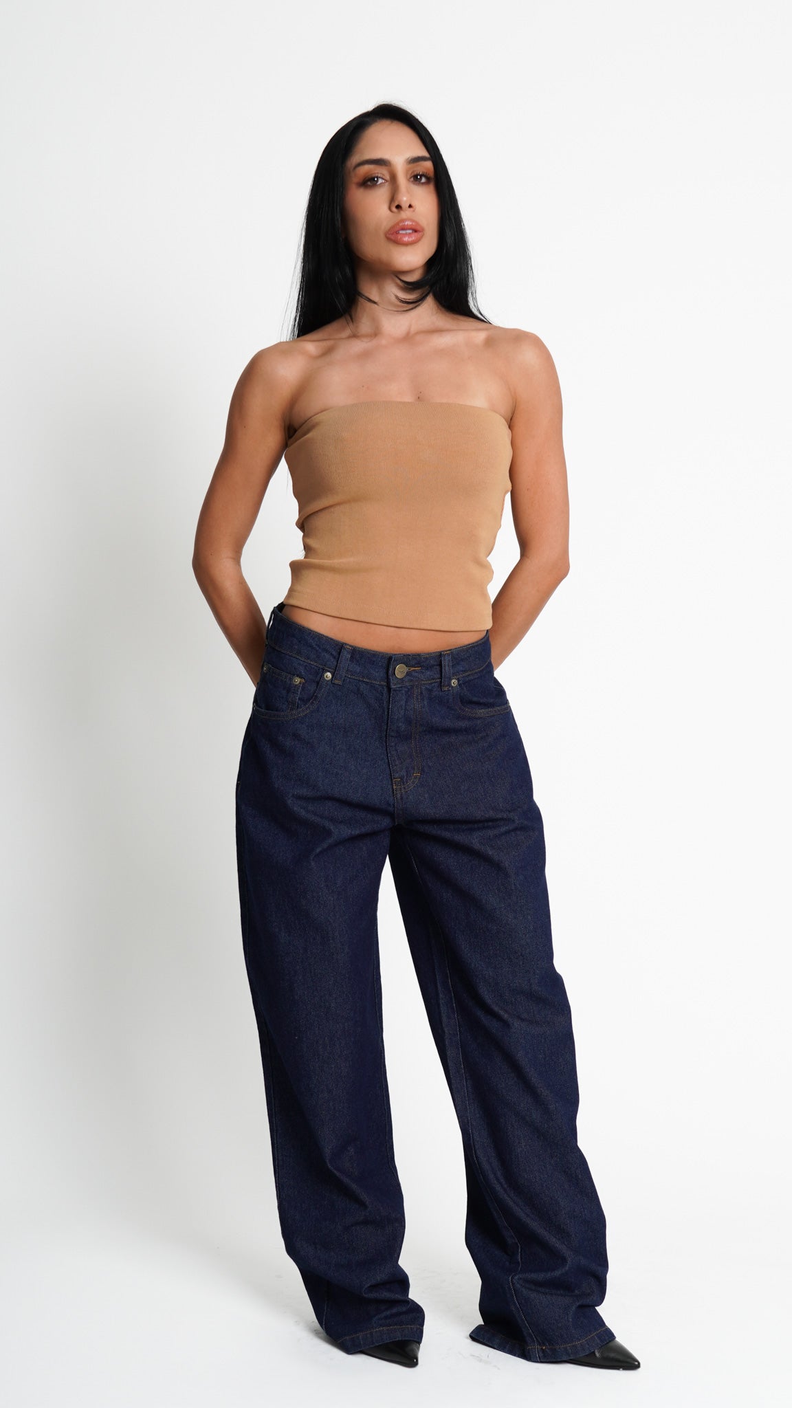CALÇA JEANS OVERSIZED CLASSIC DARK