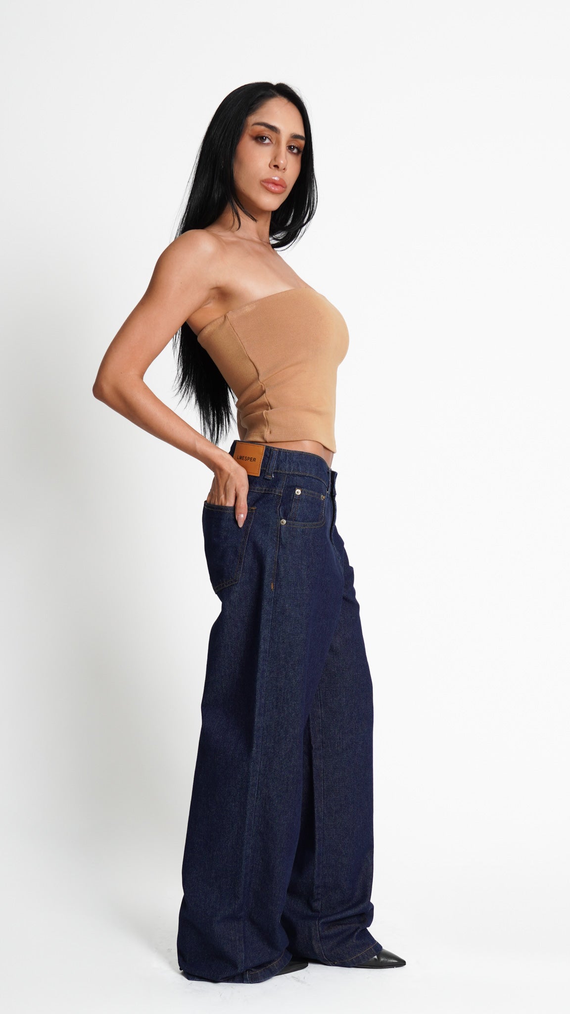 CALÇA JEANS OVERSIZED CLASSIC DARK