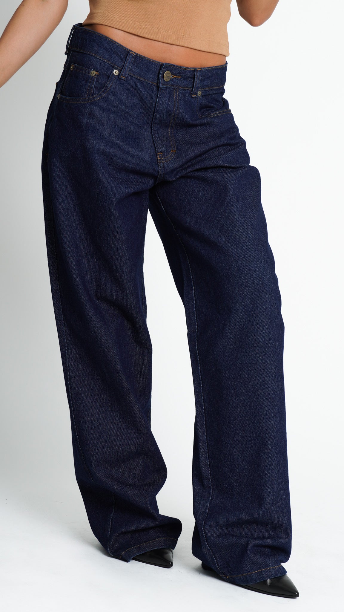 CALÇA JEANS OVERSIZED CLASSIC DARK