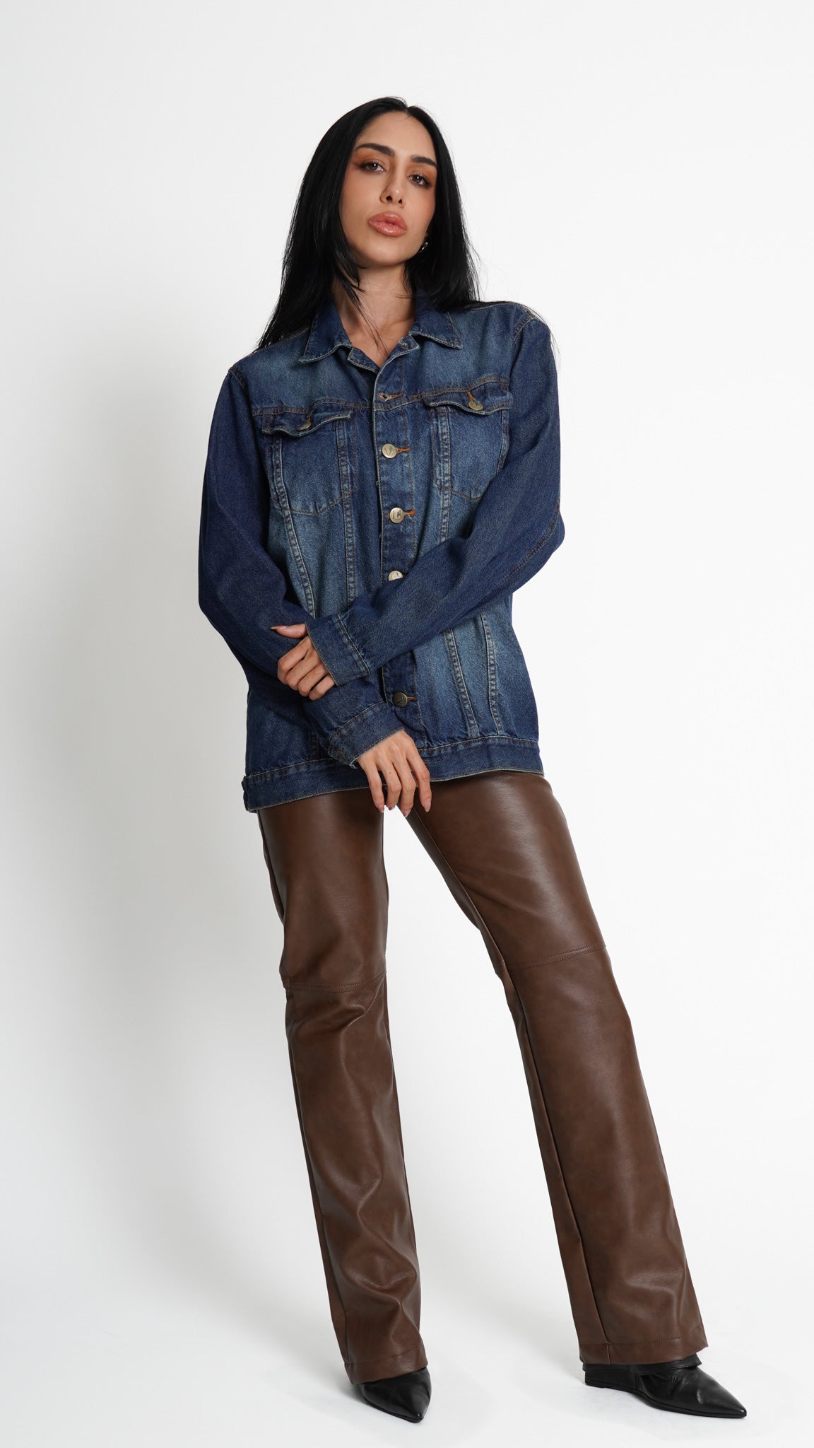 JAQUETA JEANS ESCURA