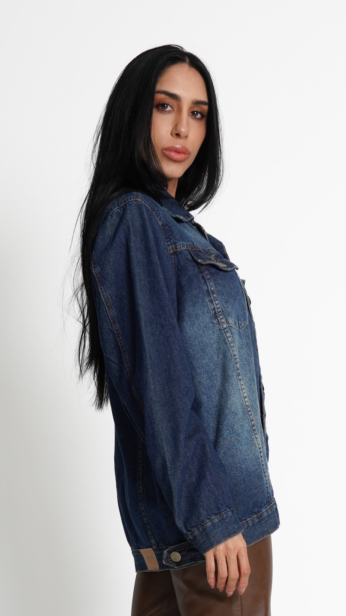 JAQUETA JEANS ESCURA