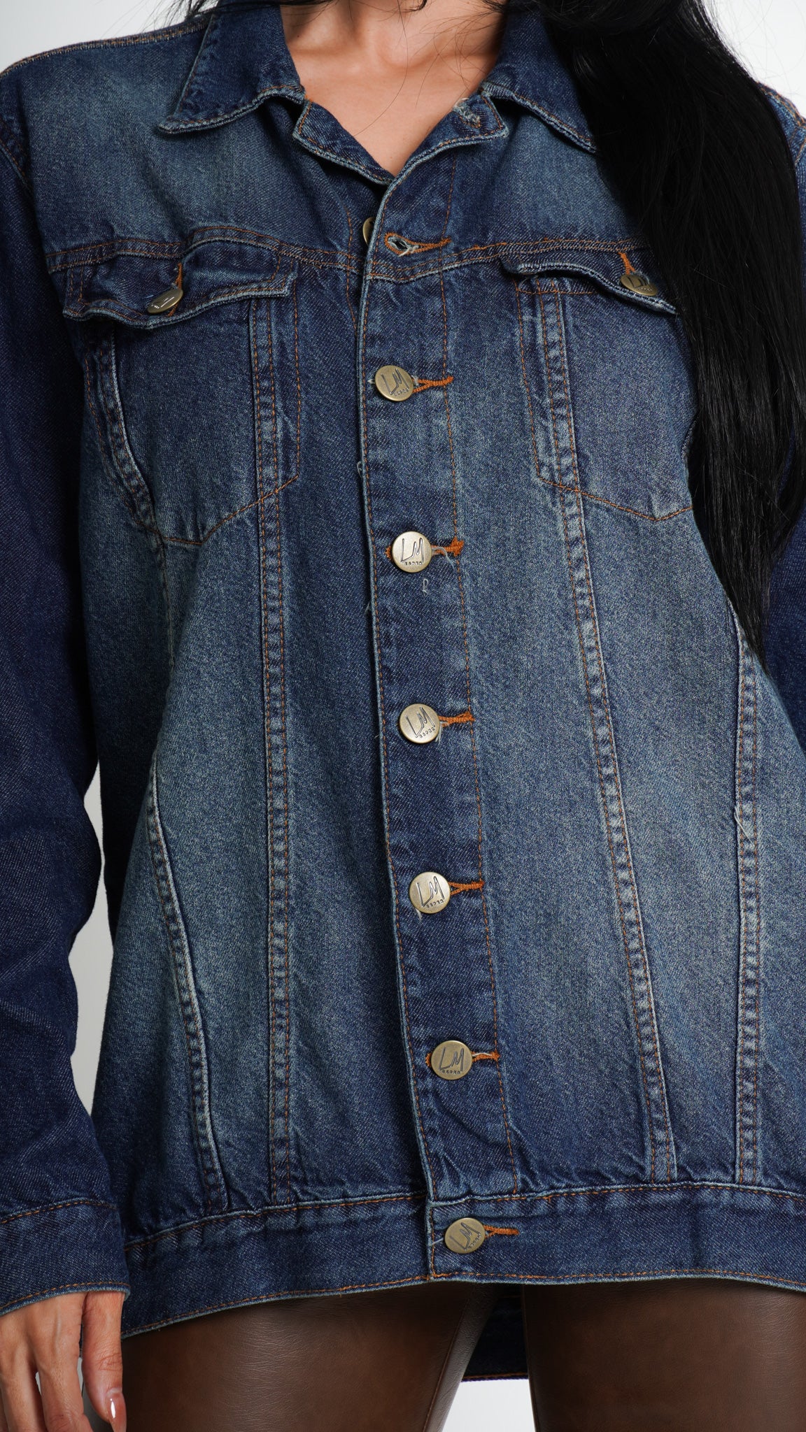 JAQUETA JEANS ESCURA