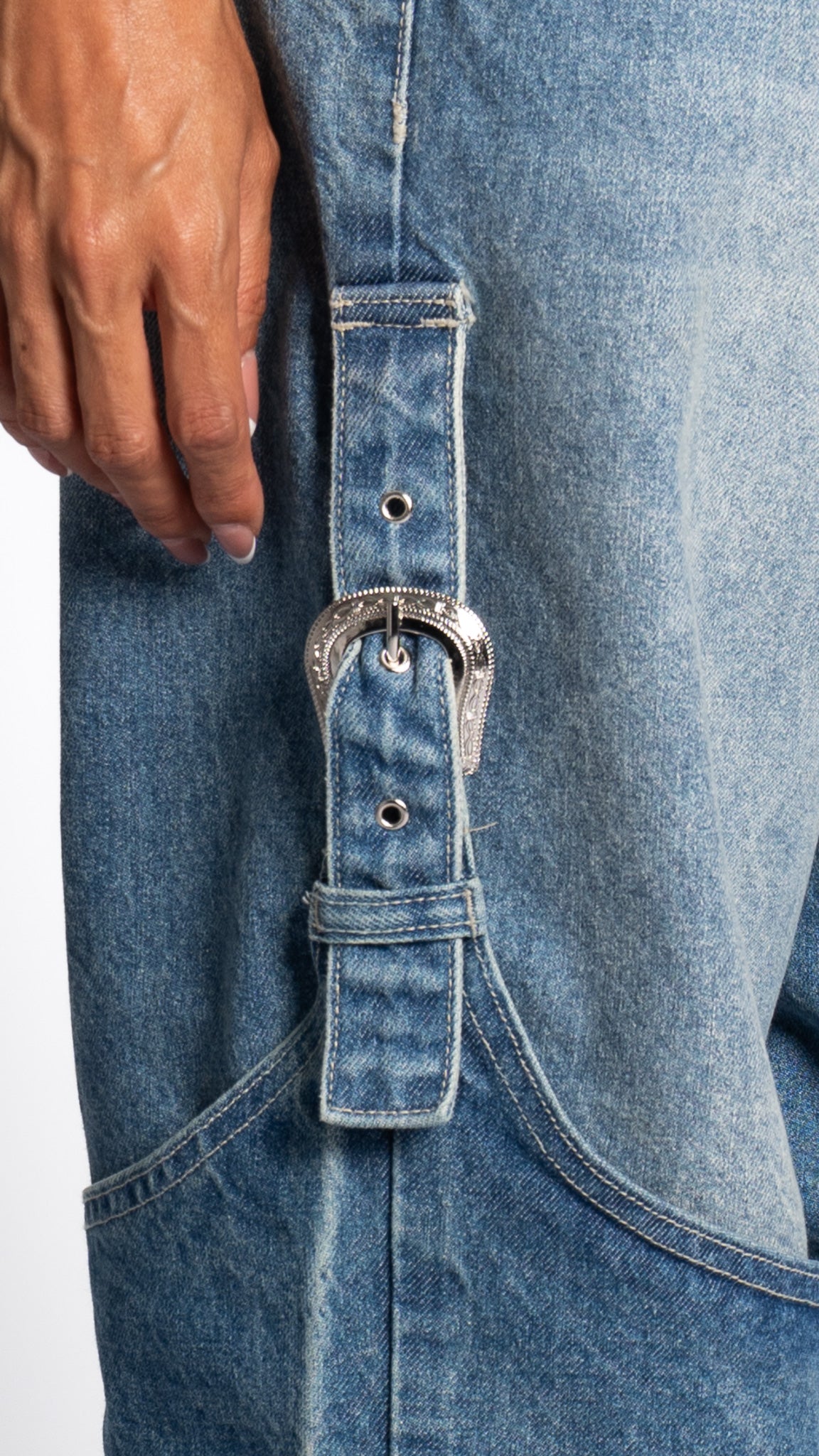 CALÇA JEANS RETA WESTERN