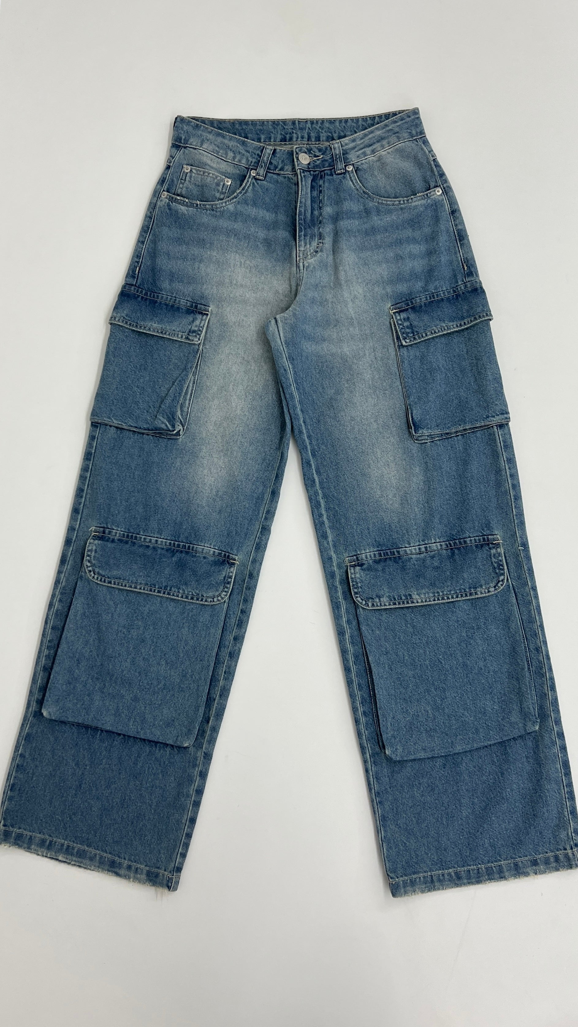 CALÇA JEANS POCKET BABY BLUE