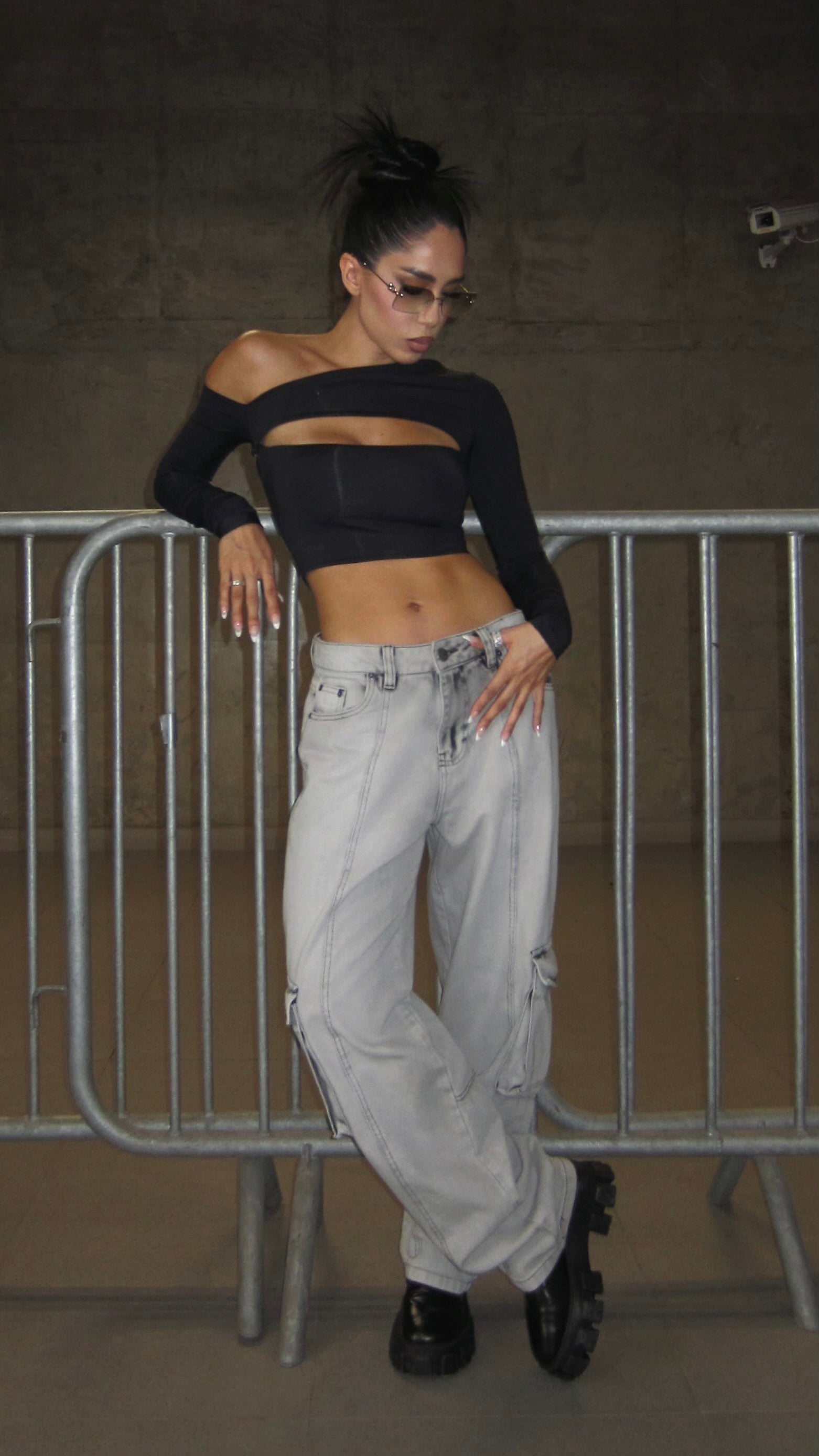CALÇA JEANS SKATER SILVER