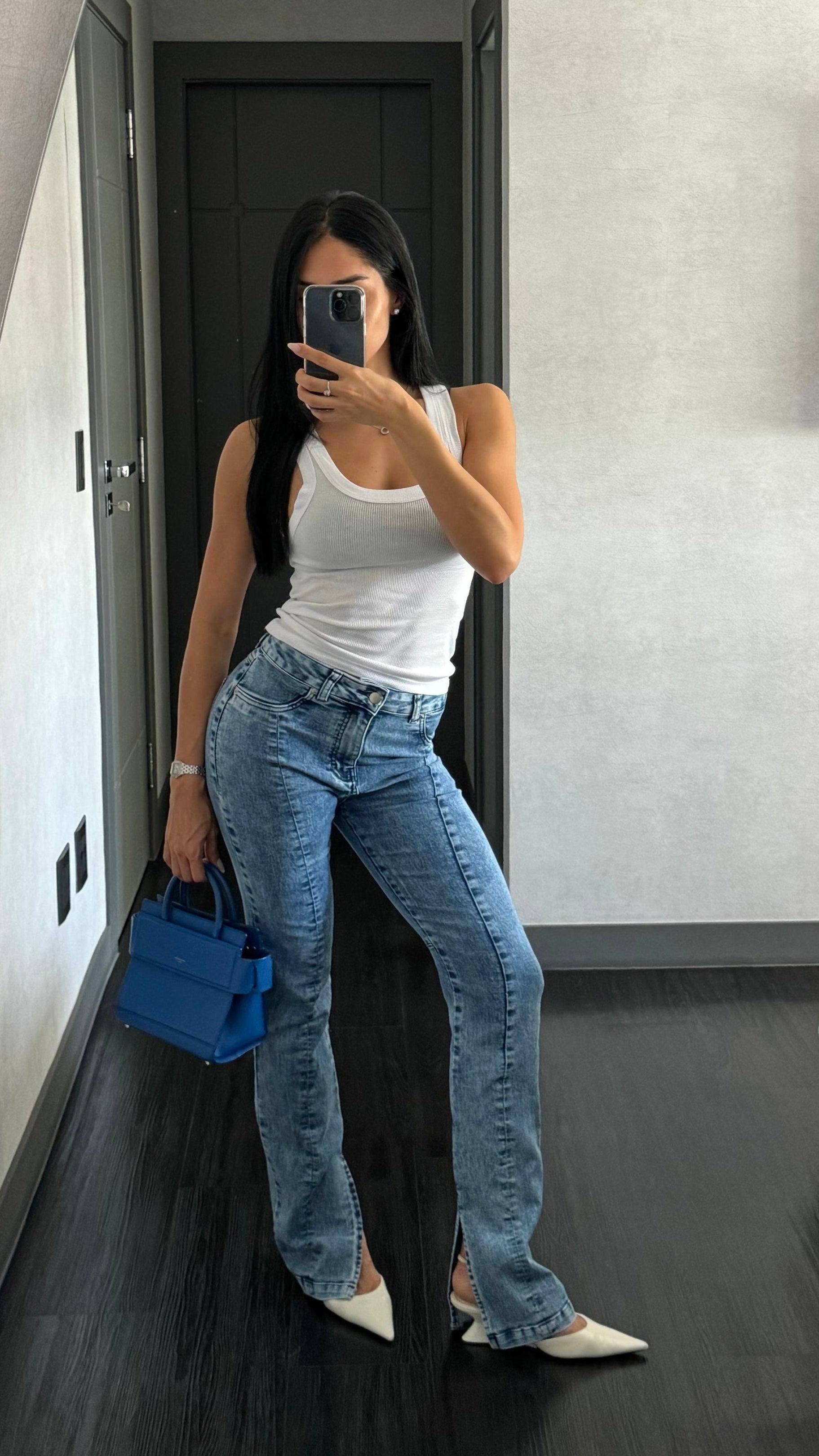CALÇA JEANS FLARE