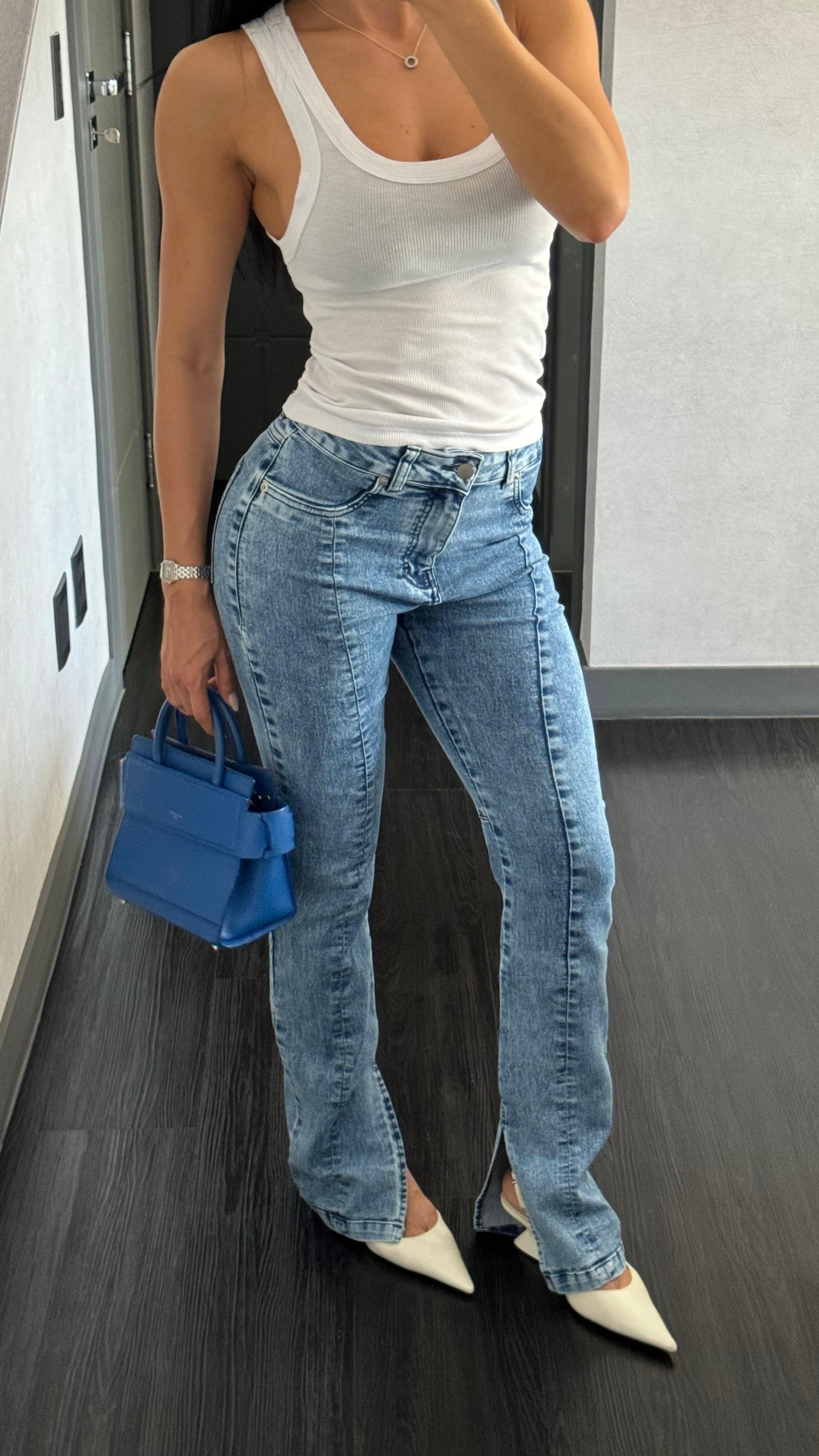 CALÇA JEANS FLARE