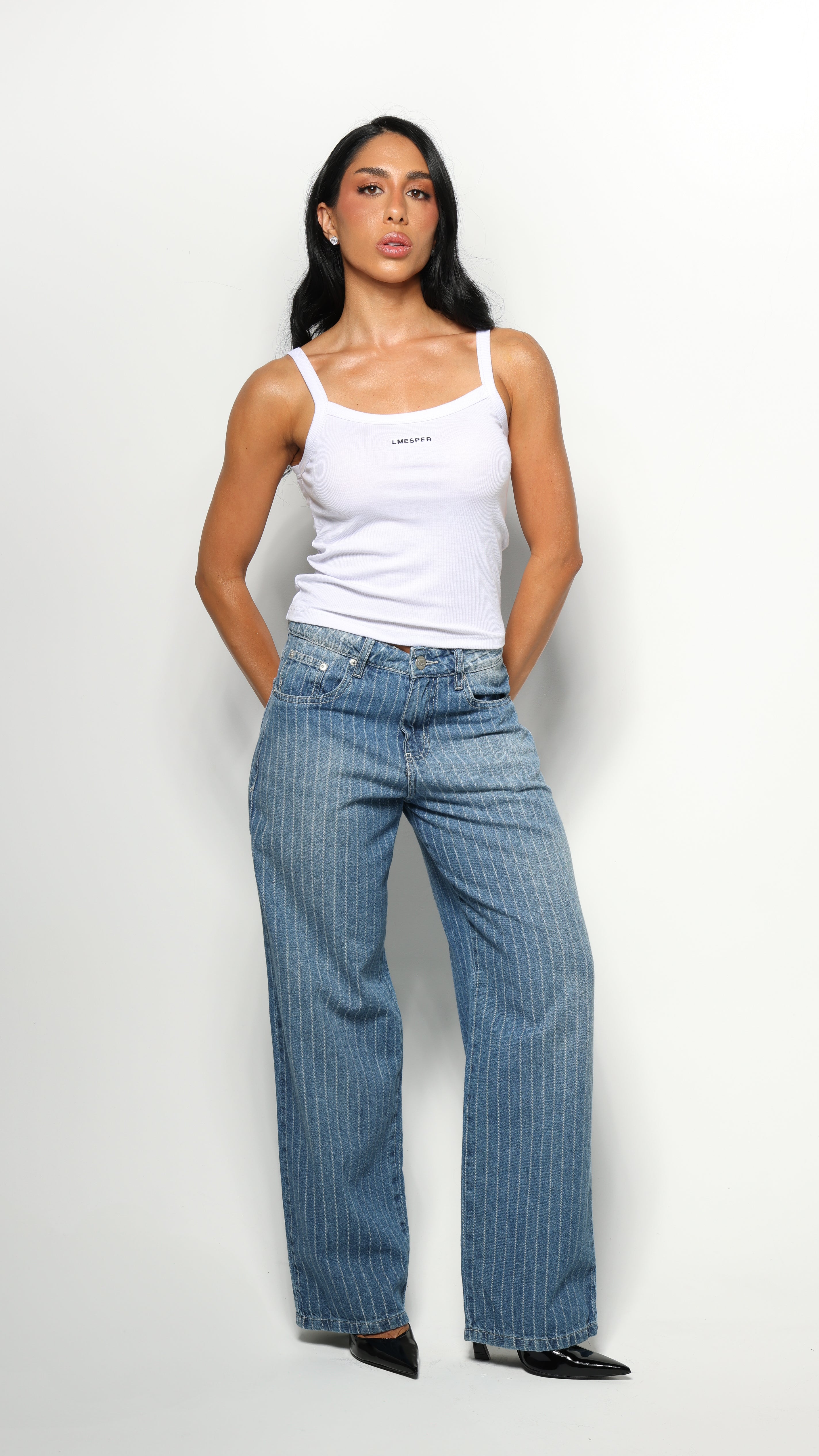 CALÇA JEANS OVERSIZED RISCA DE GIZ