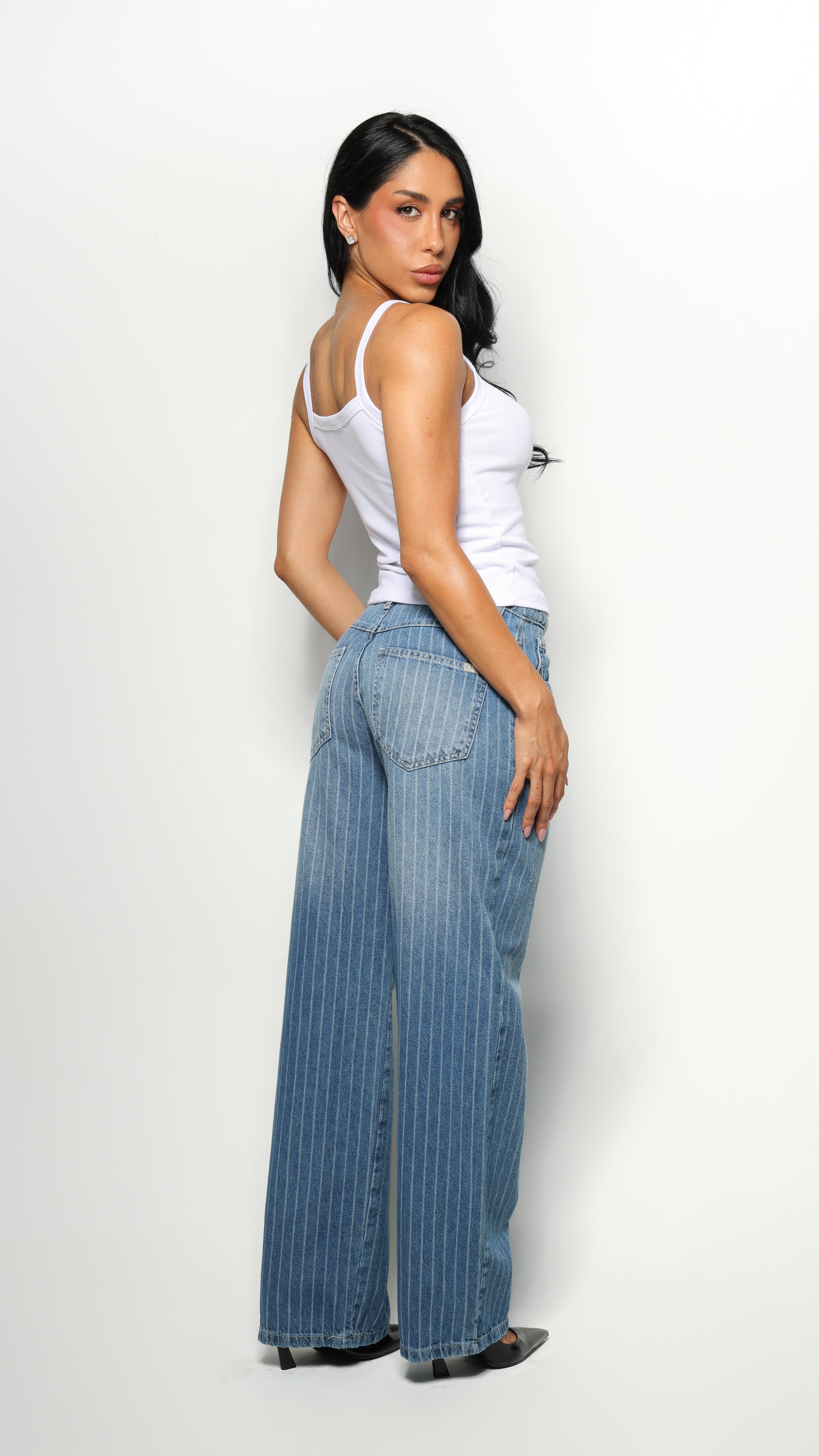 CALÇA JEANS OVERSIZED RISCA DE GIZ