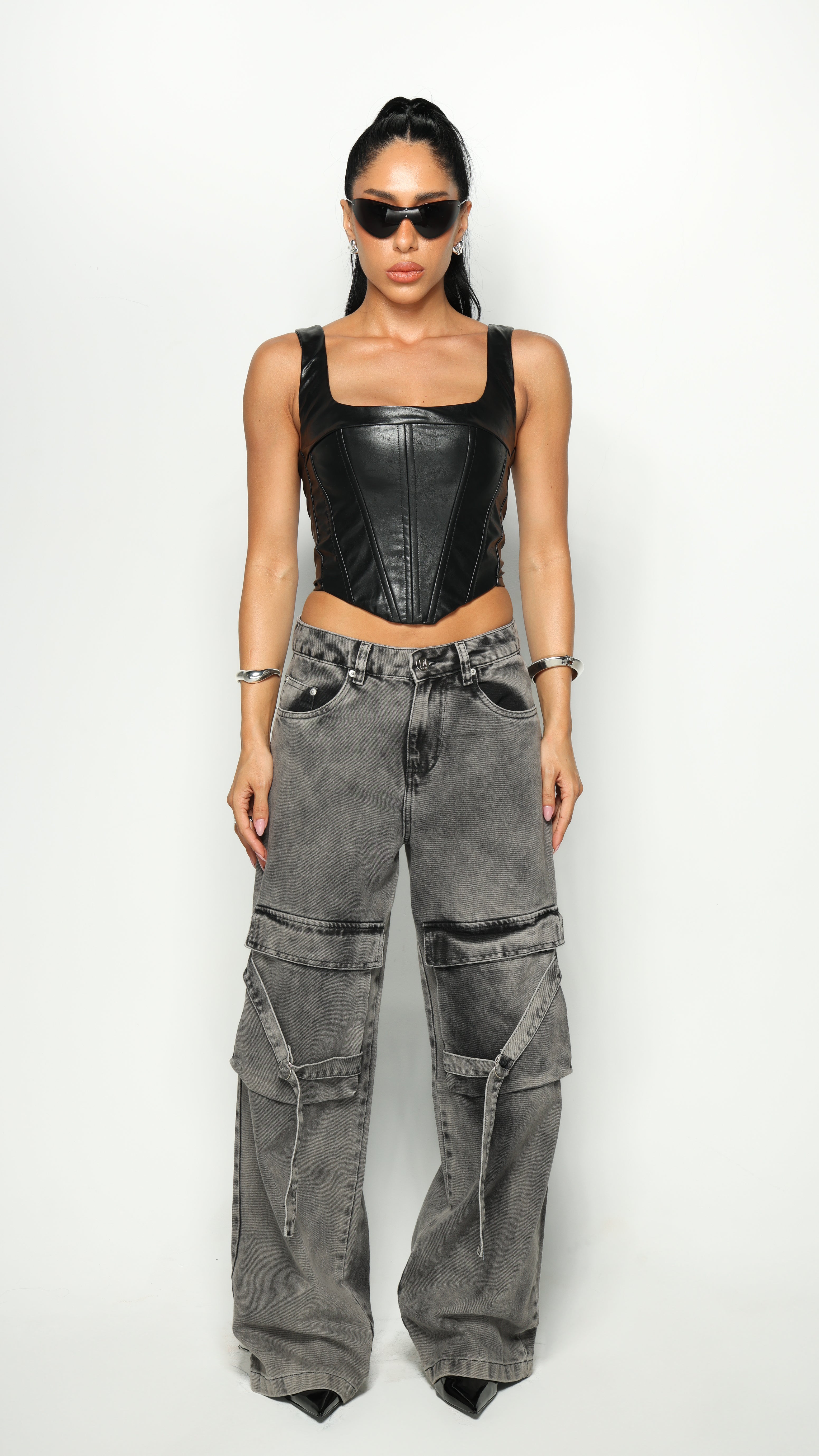 CORSET COURO BADDIE GIRL