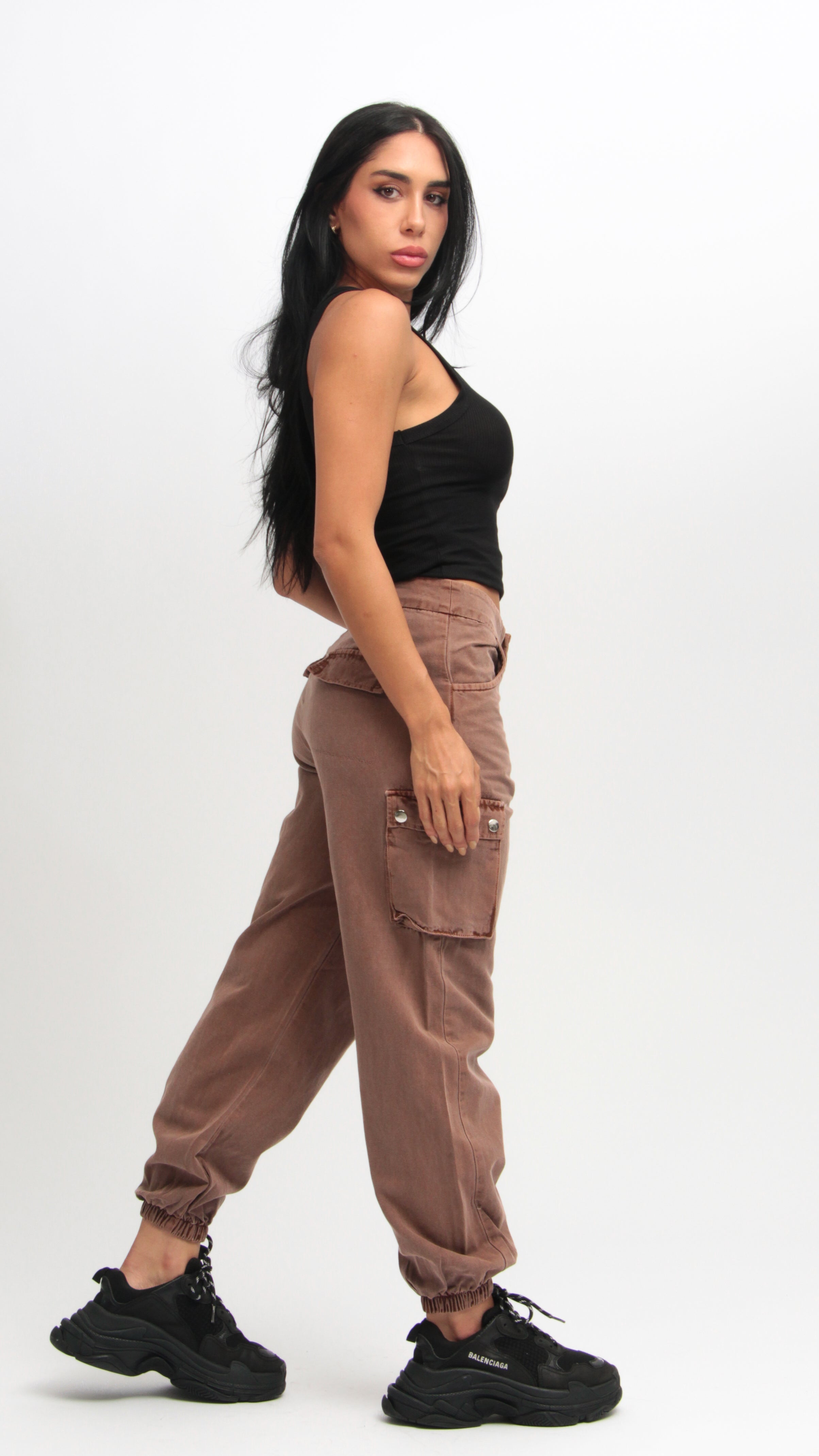 CALÇA CARGO HYPE MARROM VINTAGE