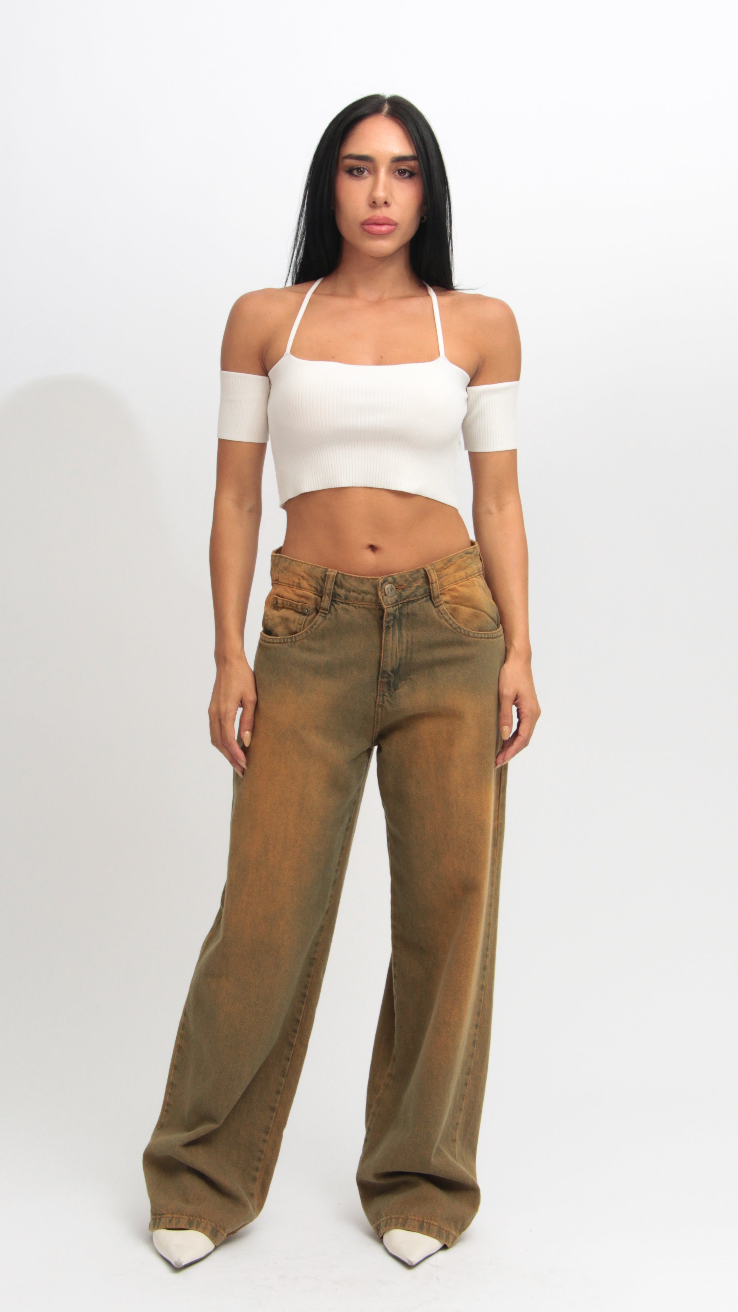 CALÇA JEANS OVERSIZED RUSTIC