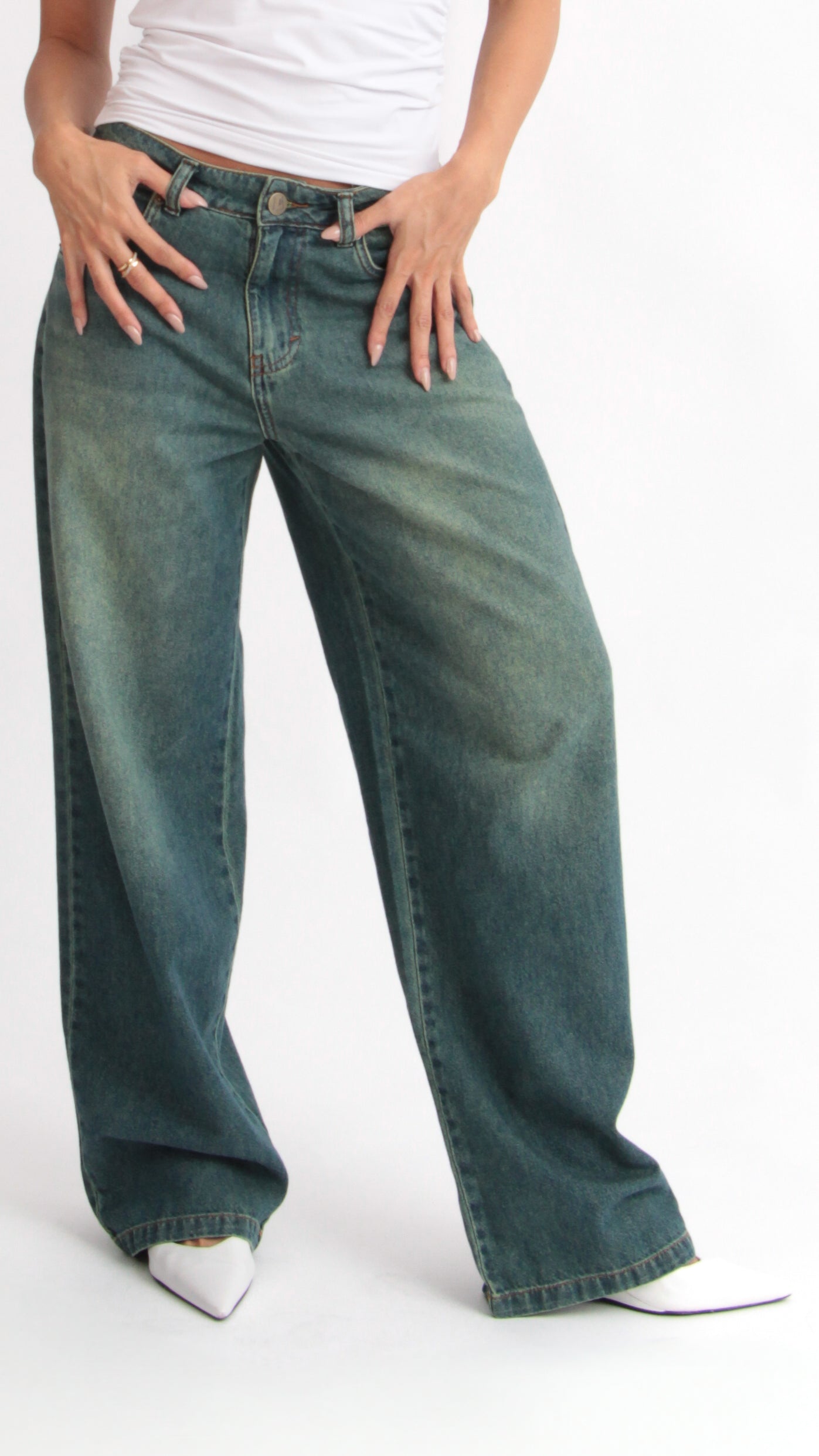 CALÇA JEANS OVERSIZED SIREN