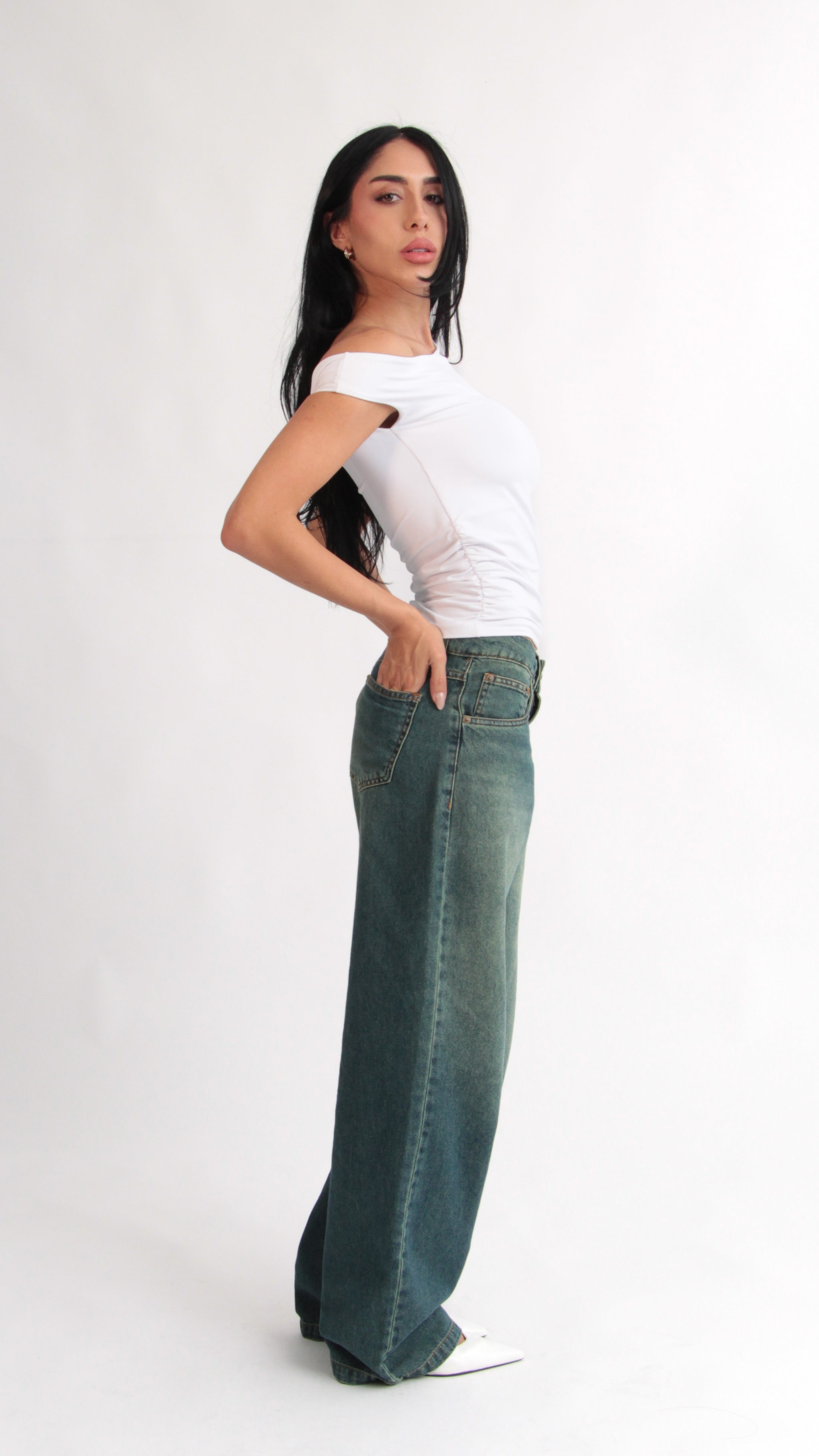 CALÇA JEANS OVERSIZED SIREN