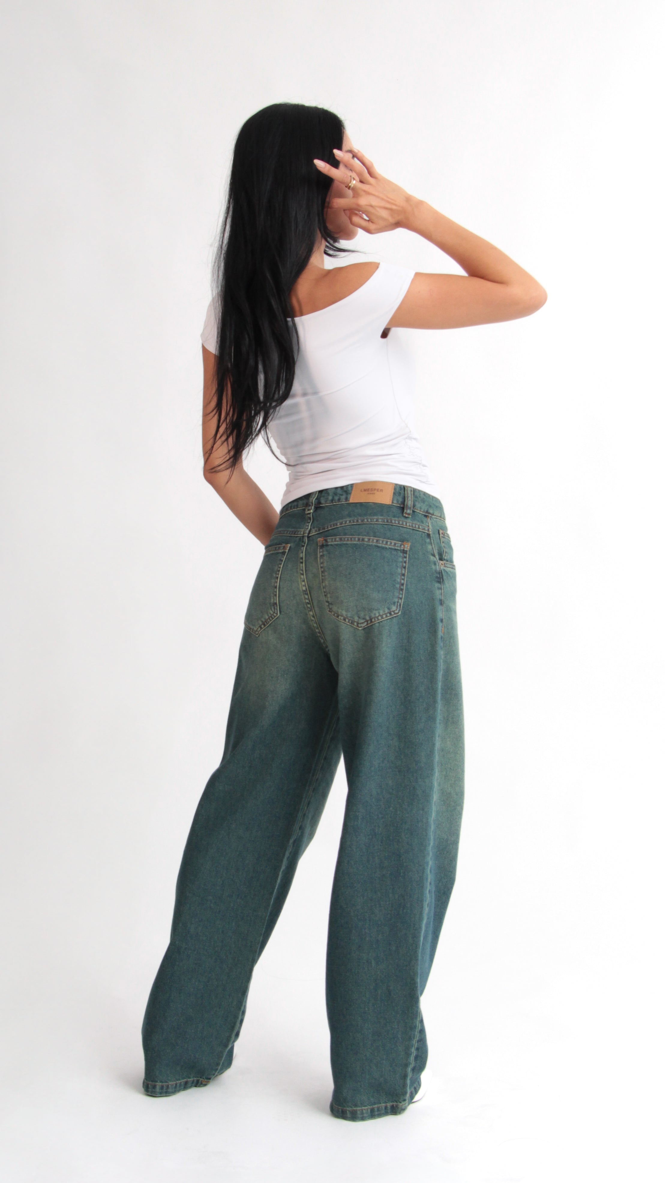 CALÇA JEANS OVERSIZED MERMAID