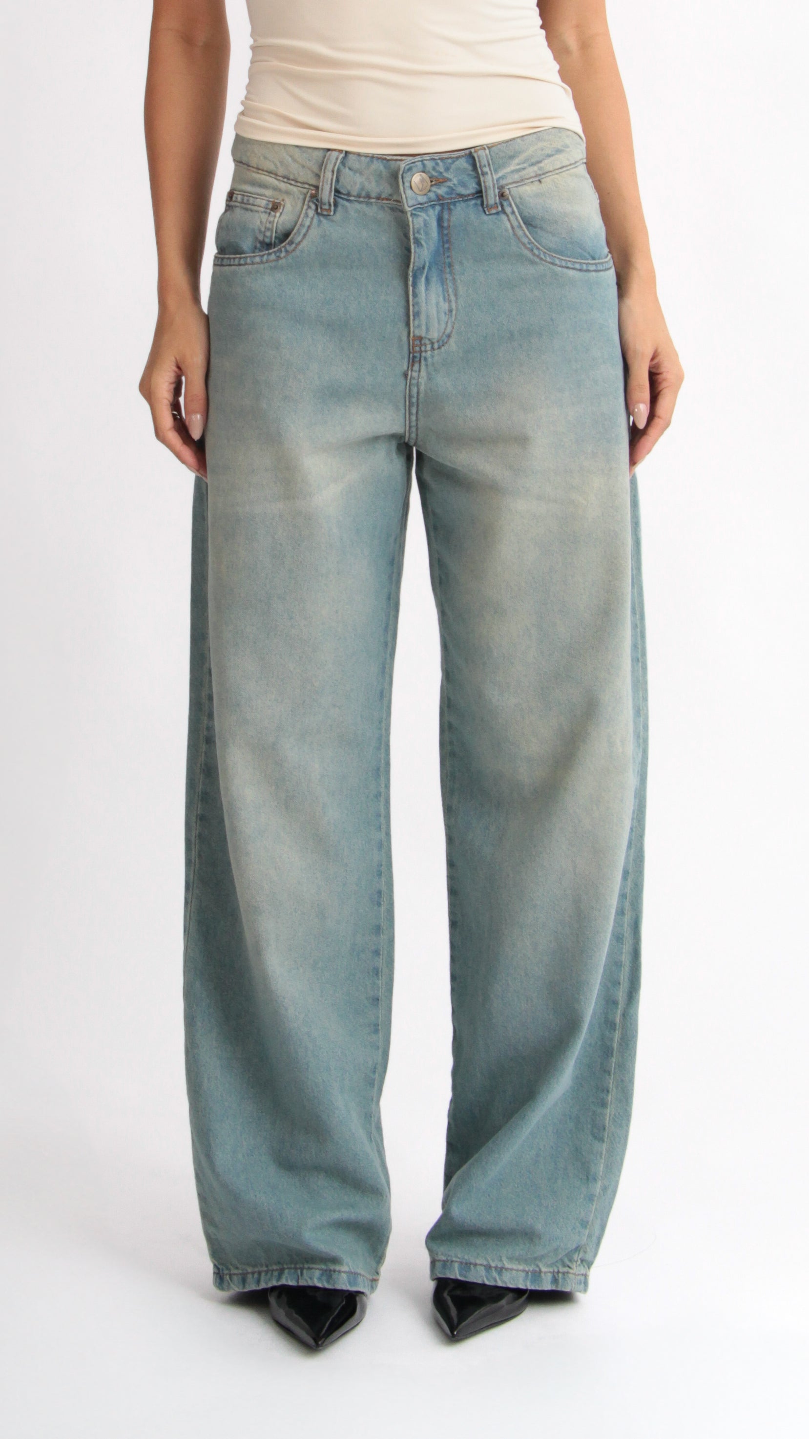 CALÇA JEANS OVERSIZED VINTAGE CLARA