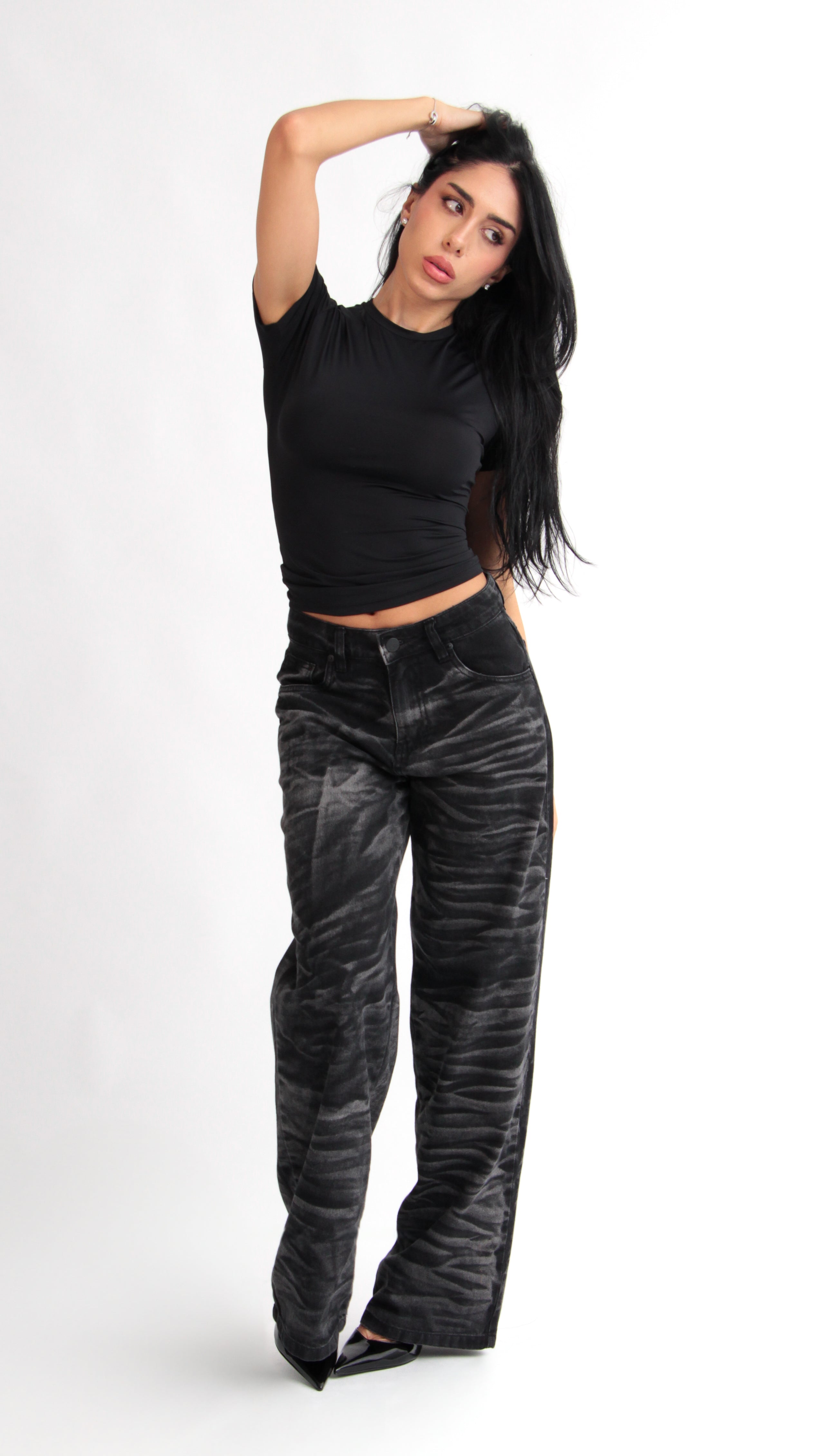 CALÇA JEANS OVERSIZED TIGER