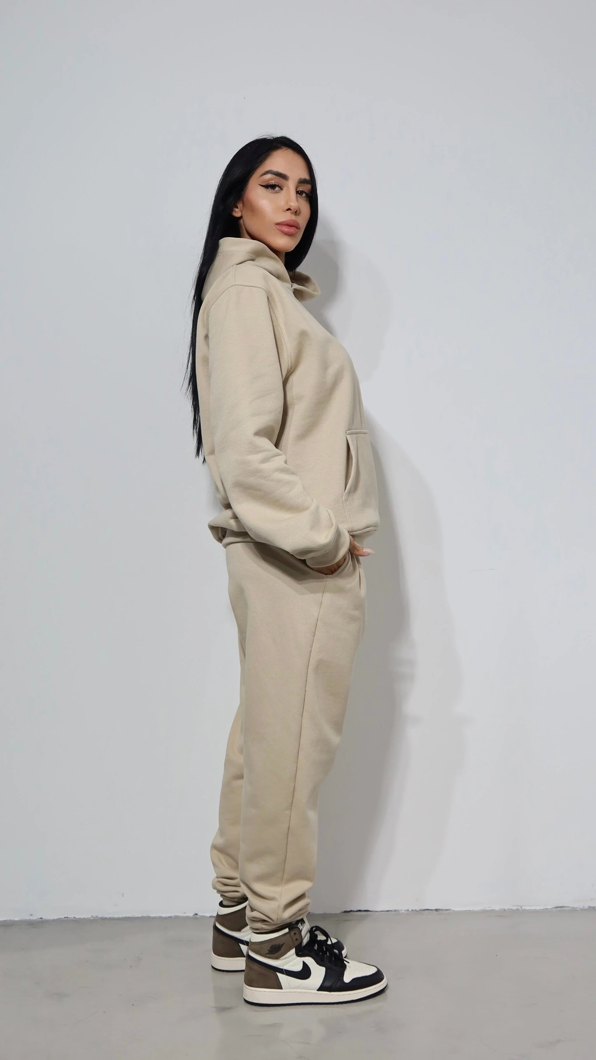 CALÇA MOLETOM URBAN BEGE