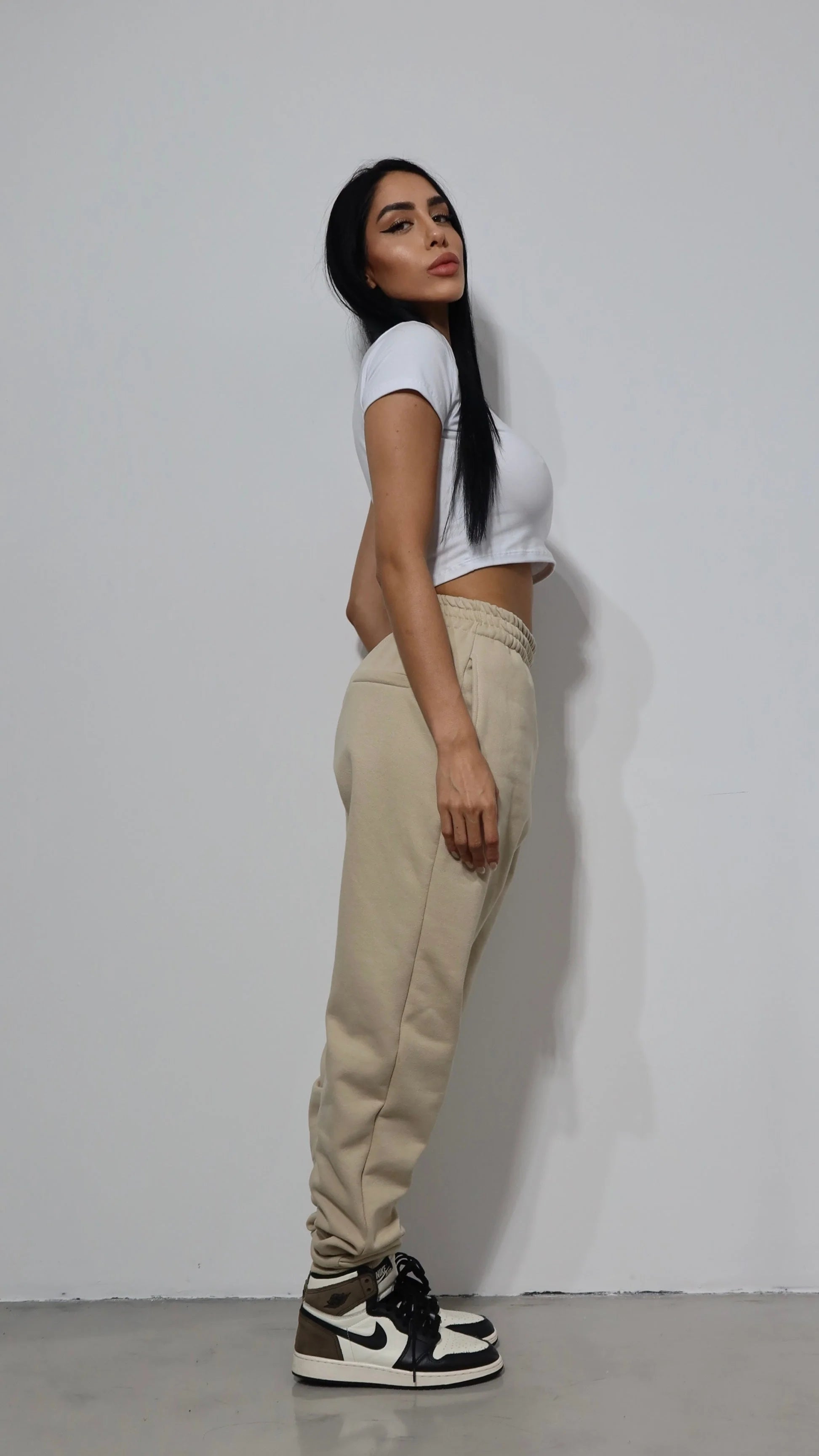 CALÇA MOLETOM URBAN BEGE