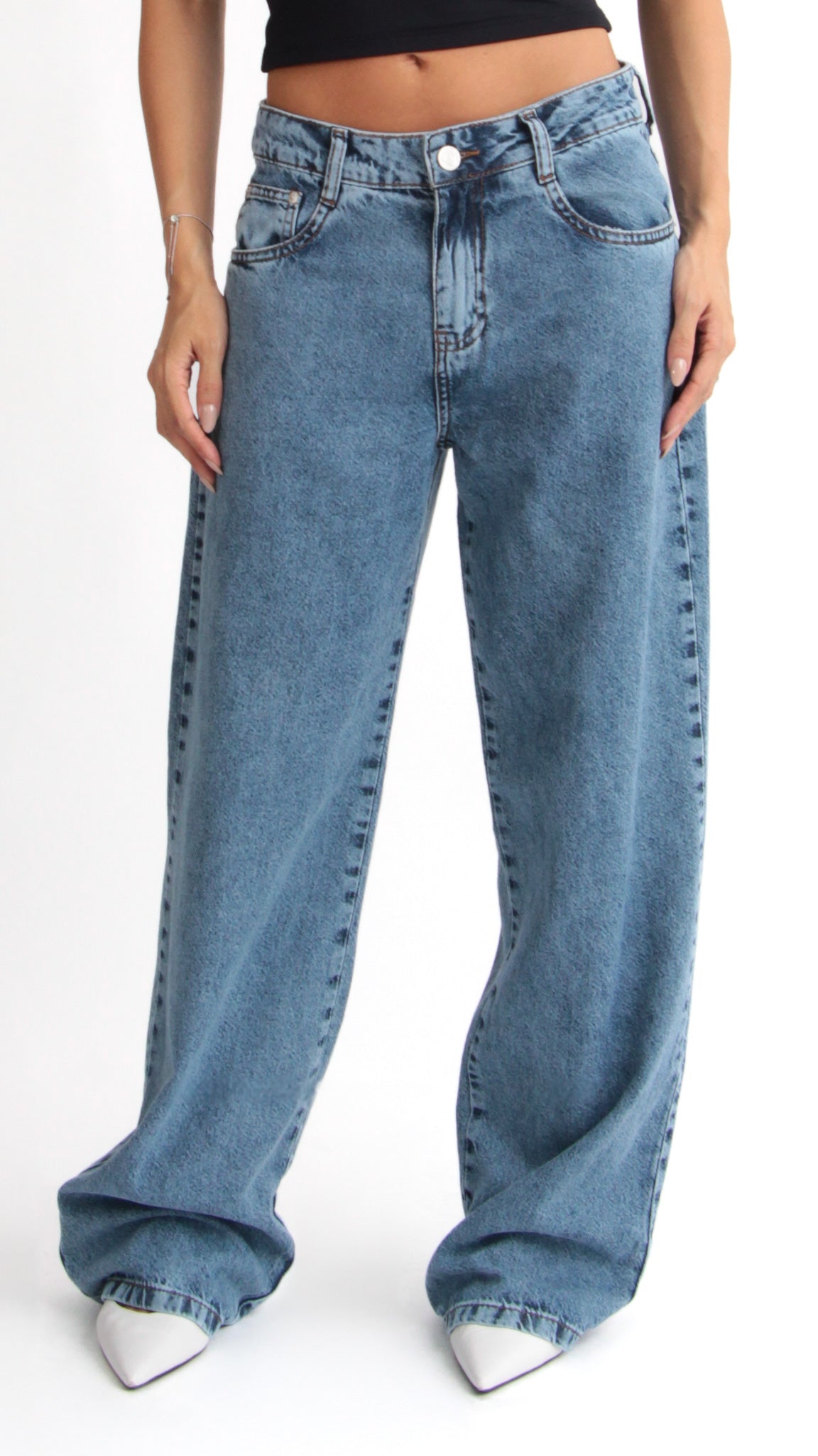 CALÇA JEANS OVERSIZED CLASSIC