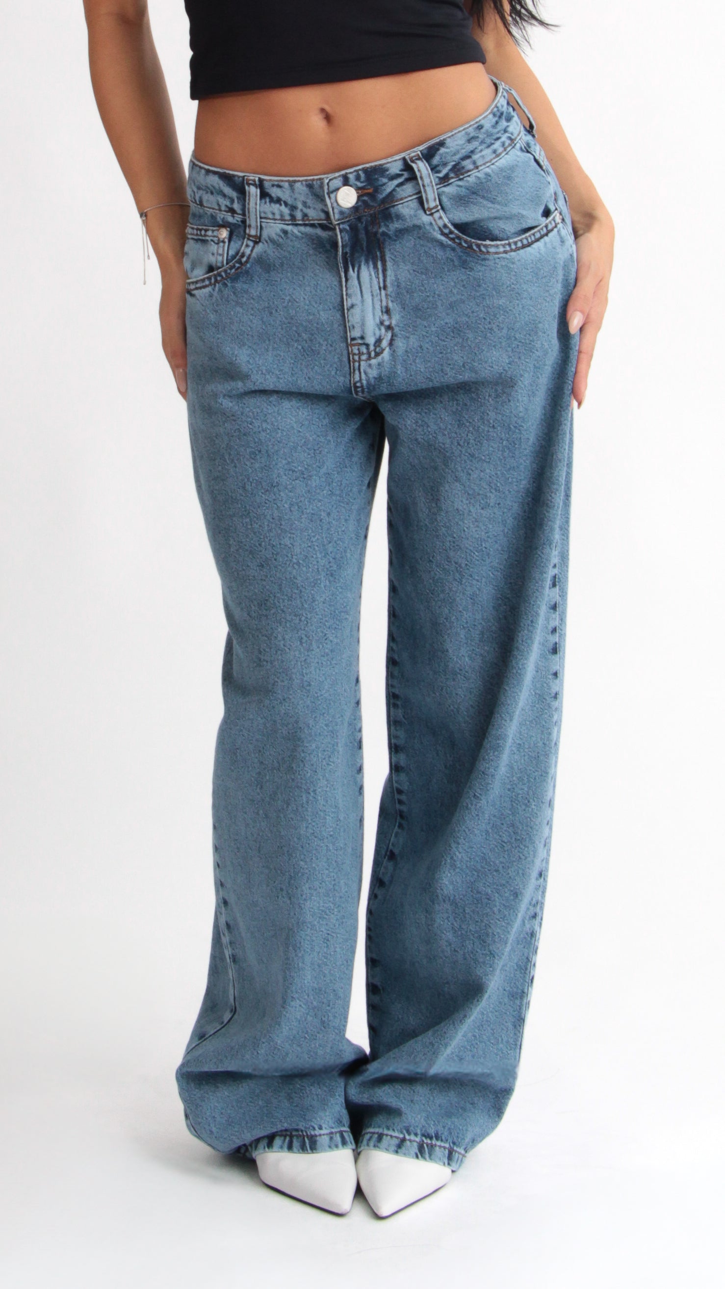 CALÇA JEANS OVERSIZED CLASSIC