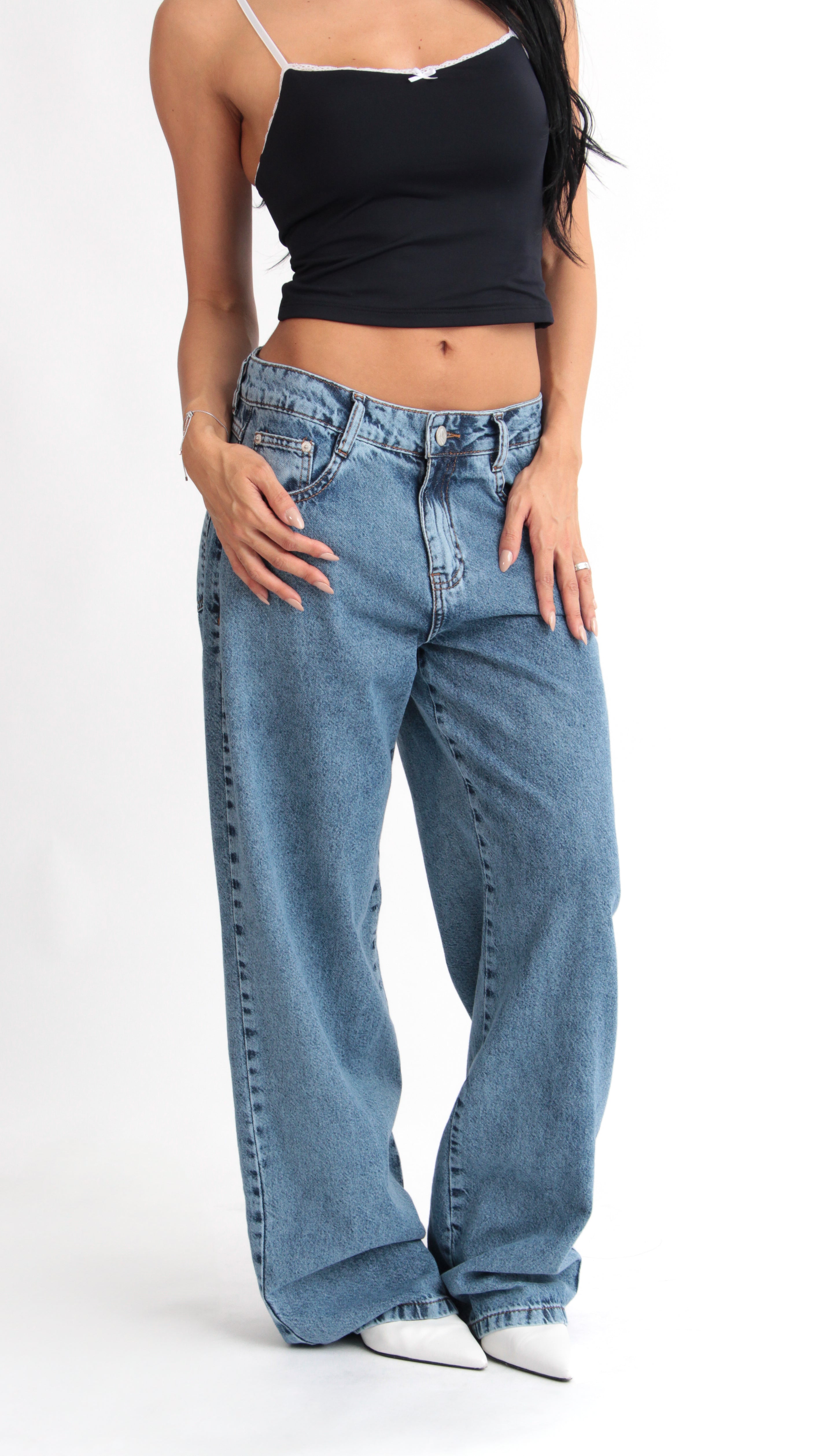 CALÇA JEANS OVERSIZED CLASSIC