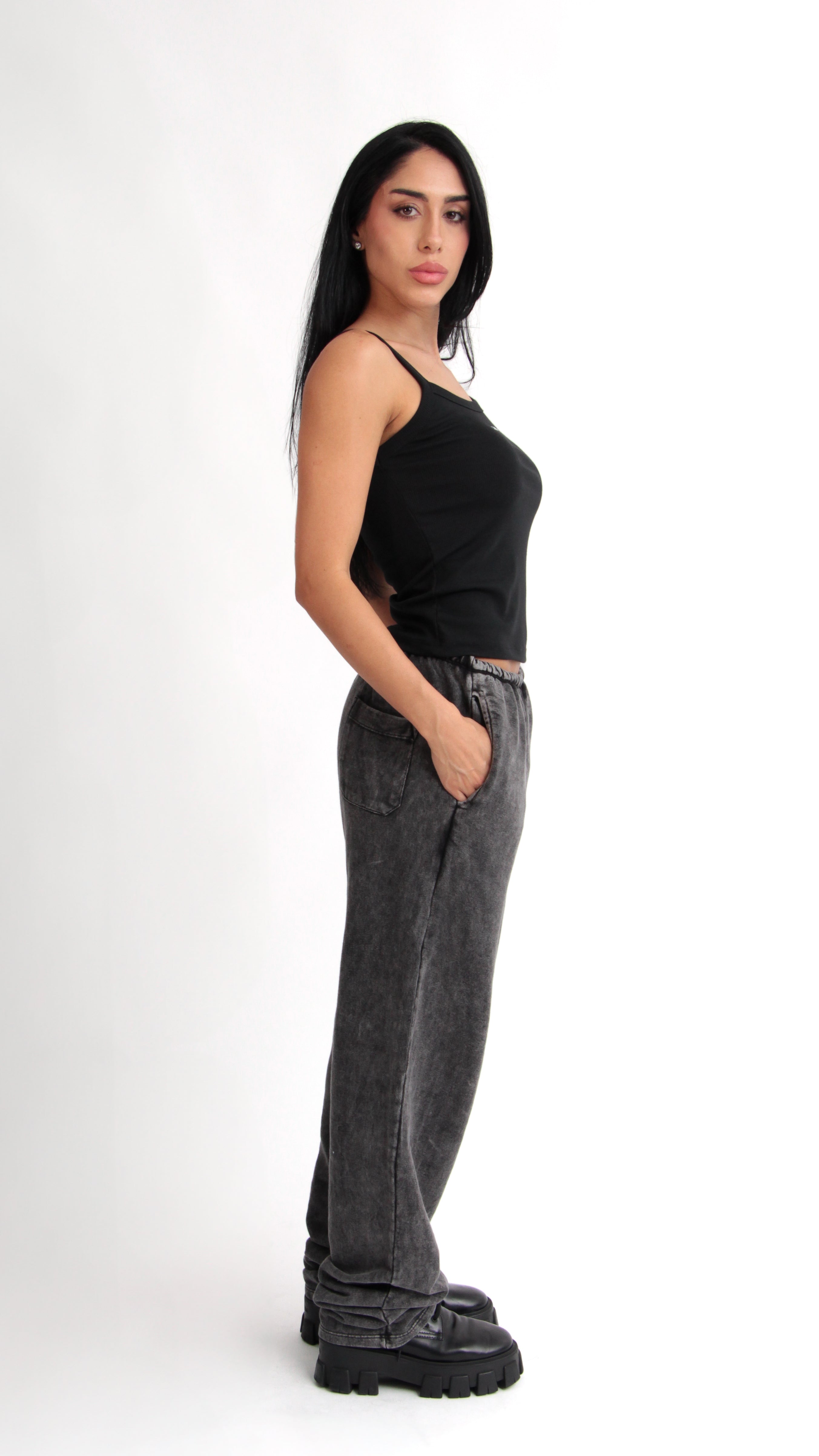 CALÇA MOLETOM MARMORIZADA