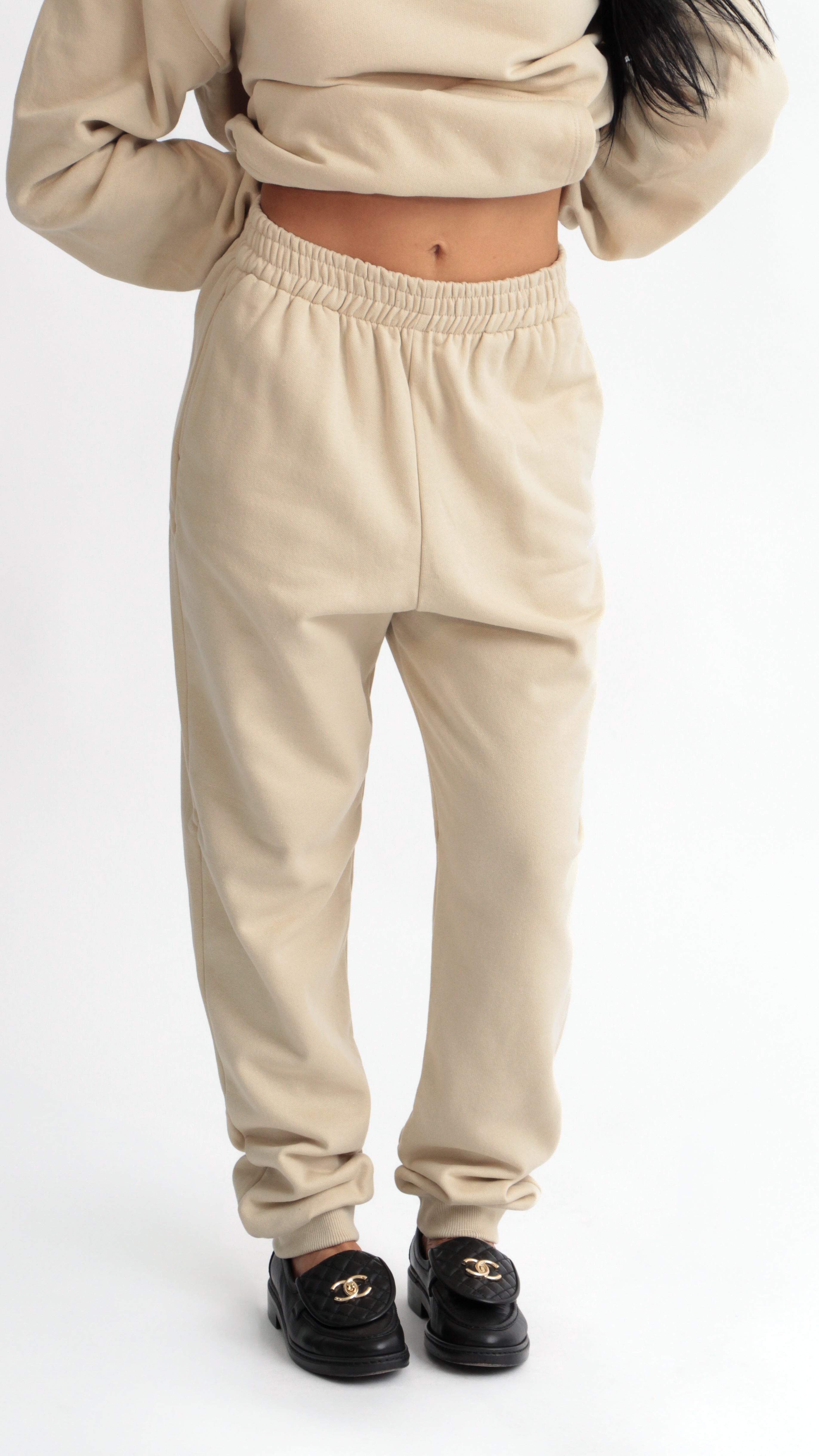 CALÇA MOLETOM URBAN CREME