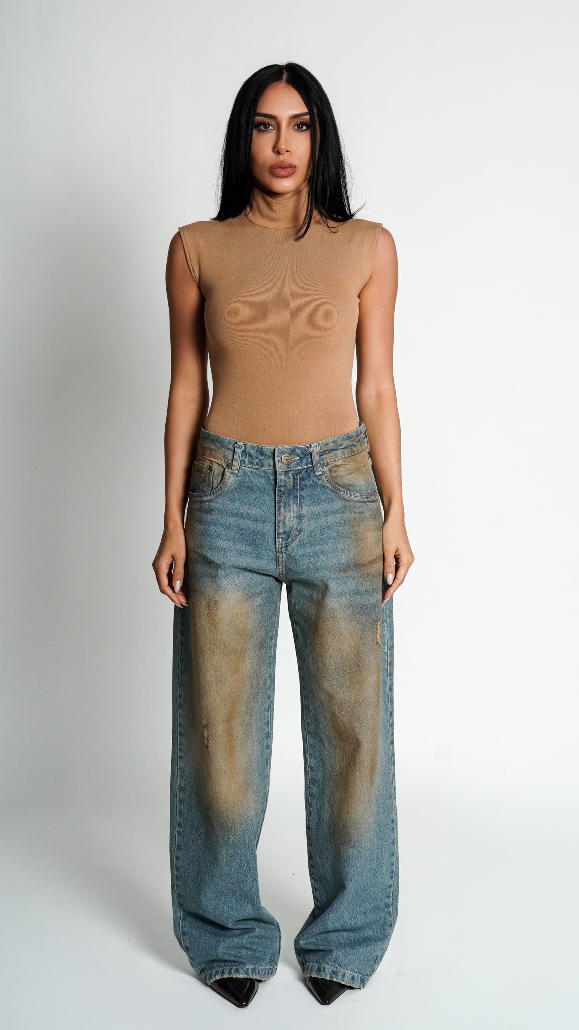 CALÇA JEANS OVERSIZED DIRTY