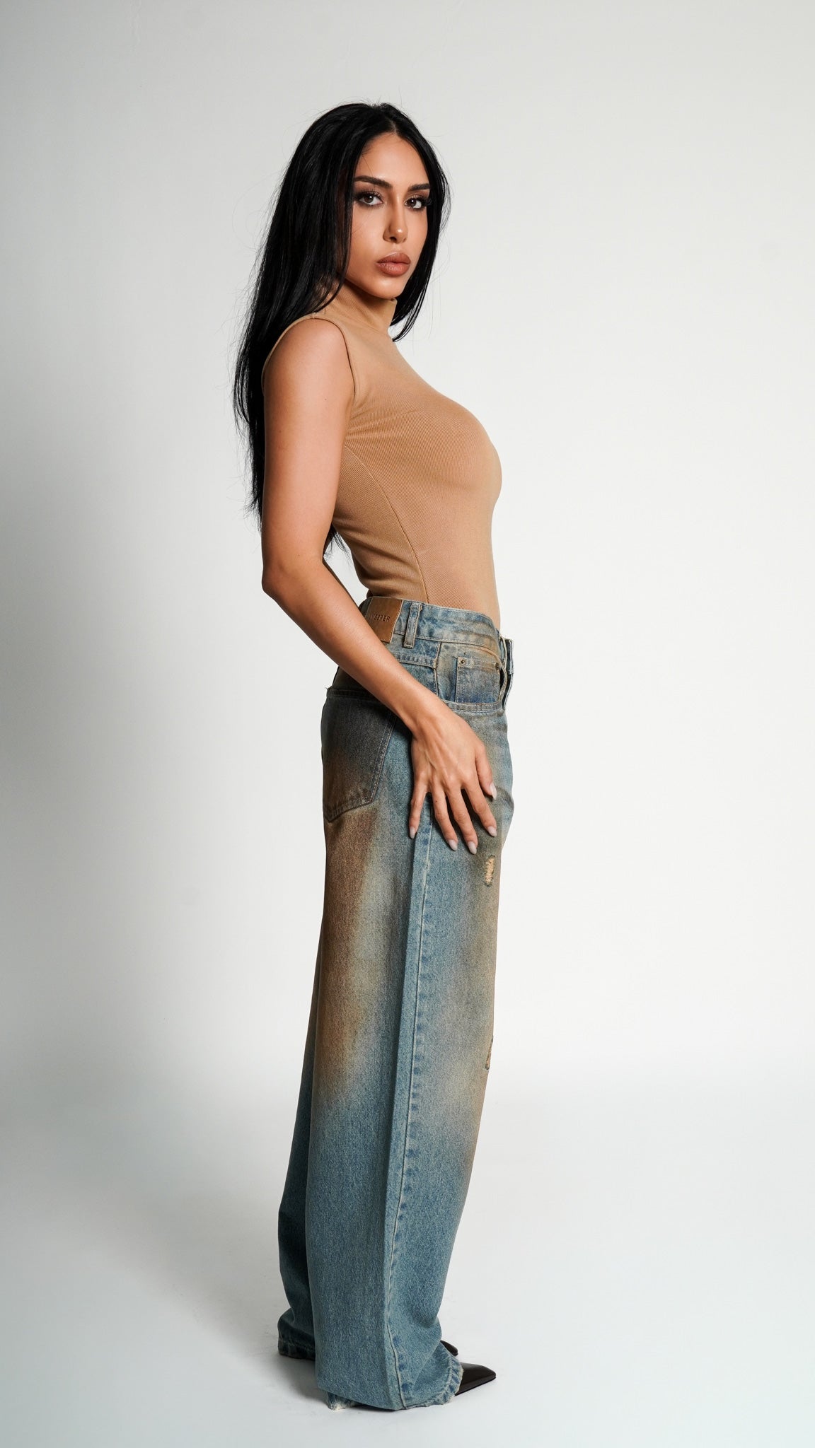 CALÇA JEANS OVERSIZED DIRTY