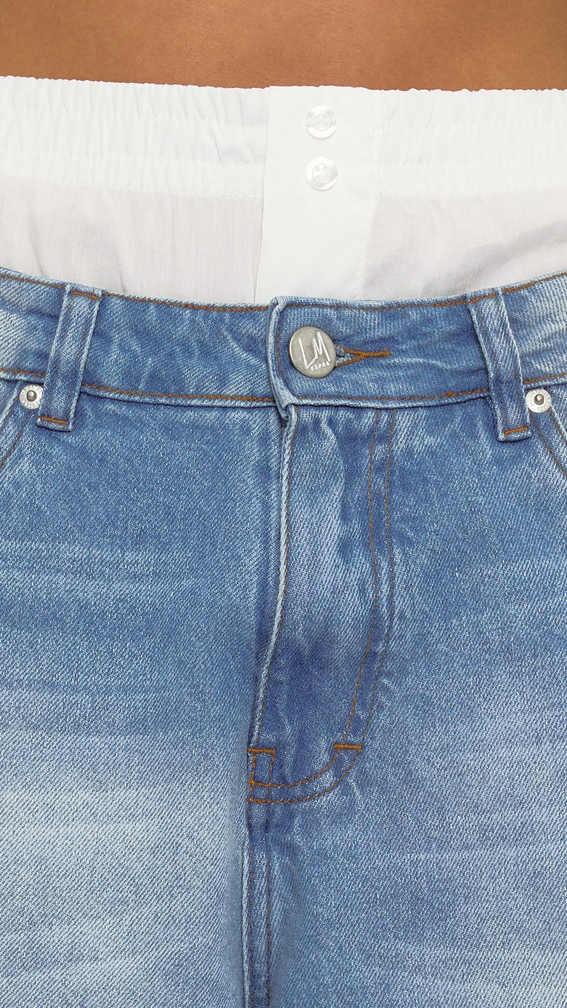 CALÇA JEANS BAGGY BOXER