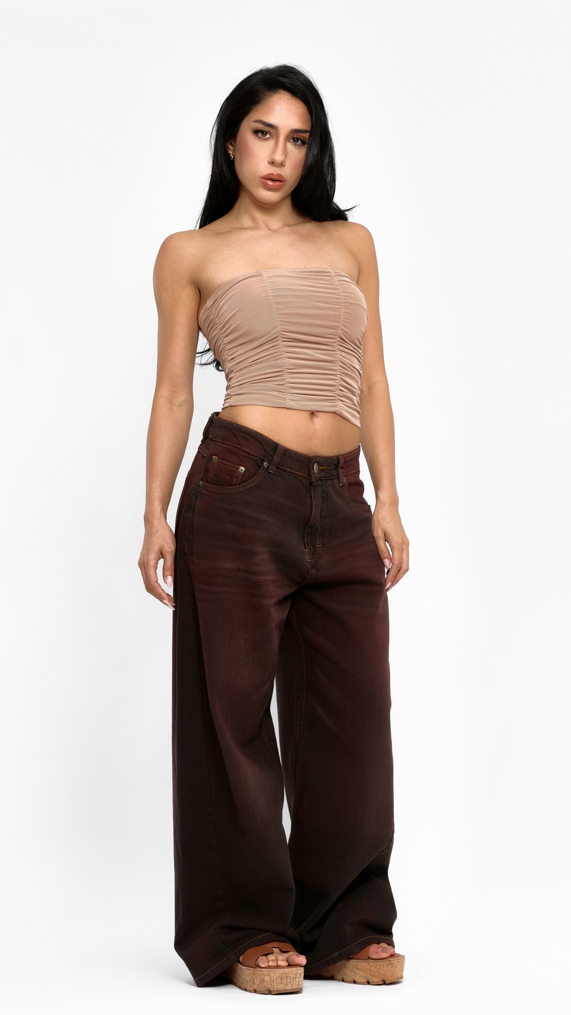 CALÇA JEANS BAGGY AVELÃ