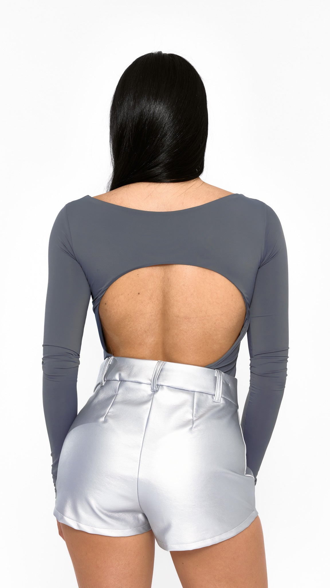 BODY MANGA LONGA SKINFIT GRAFITE