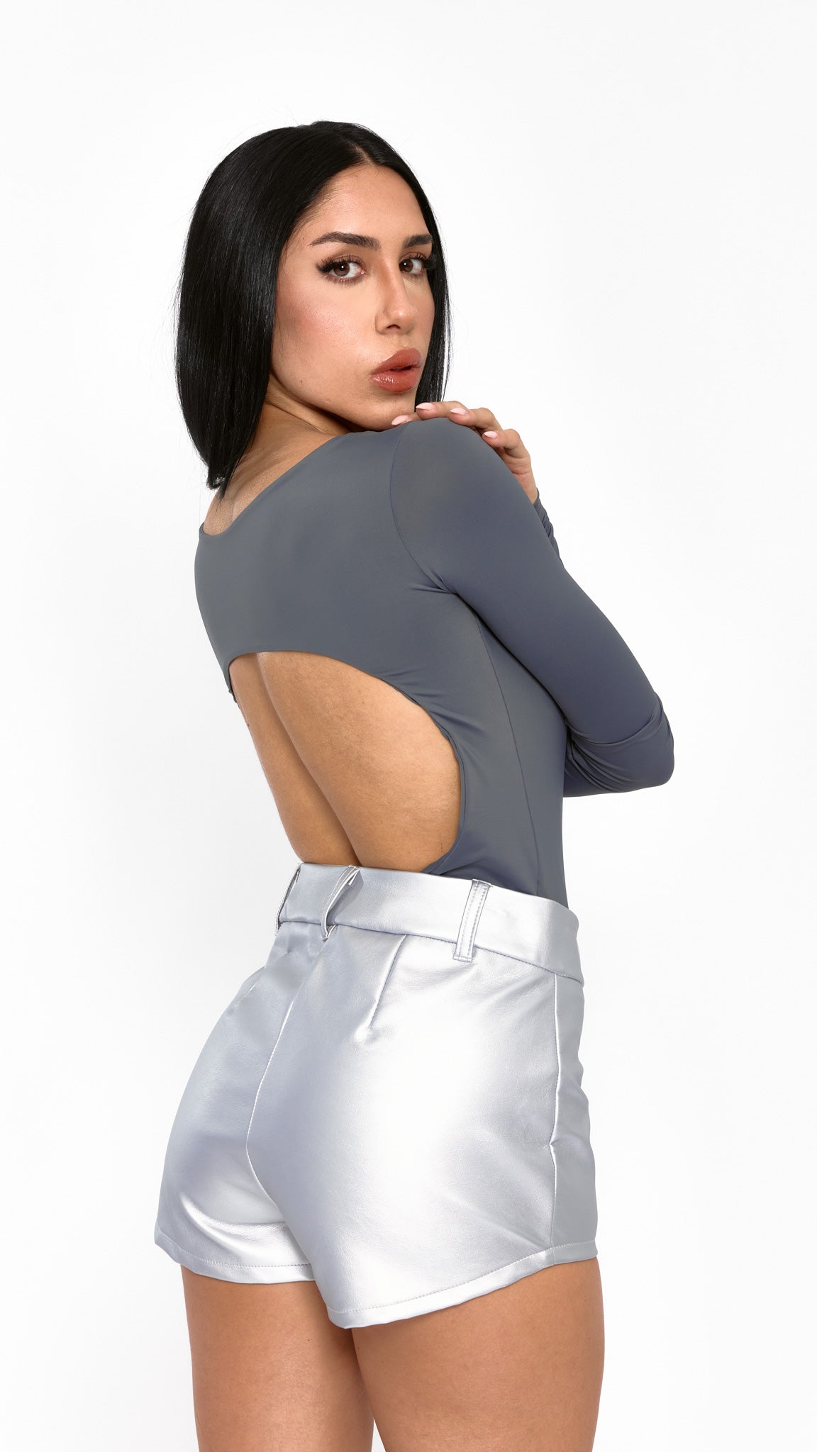 BODY MANGA LONGA SKINFIT GRAFITE