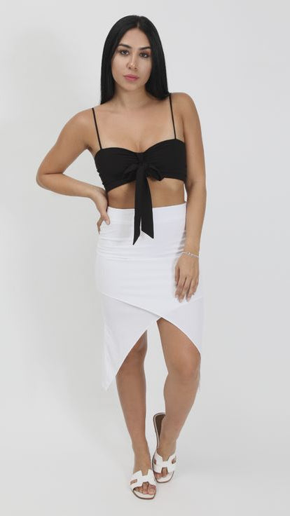 TOP LAÇO PRETO
