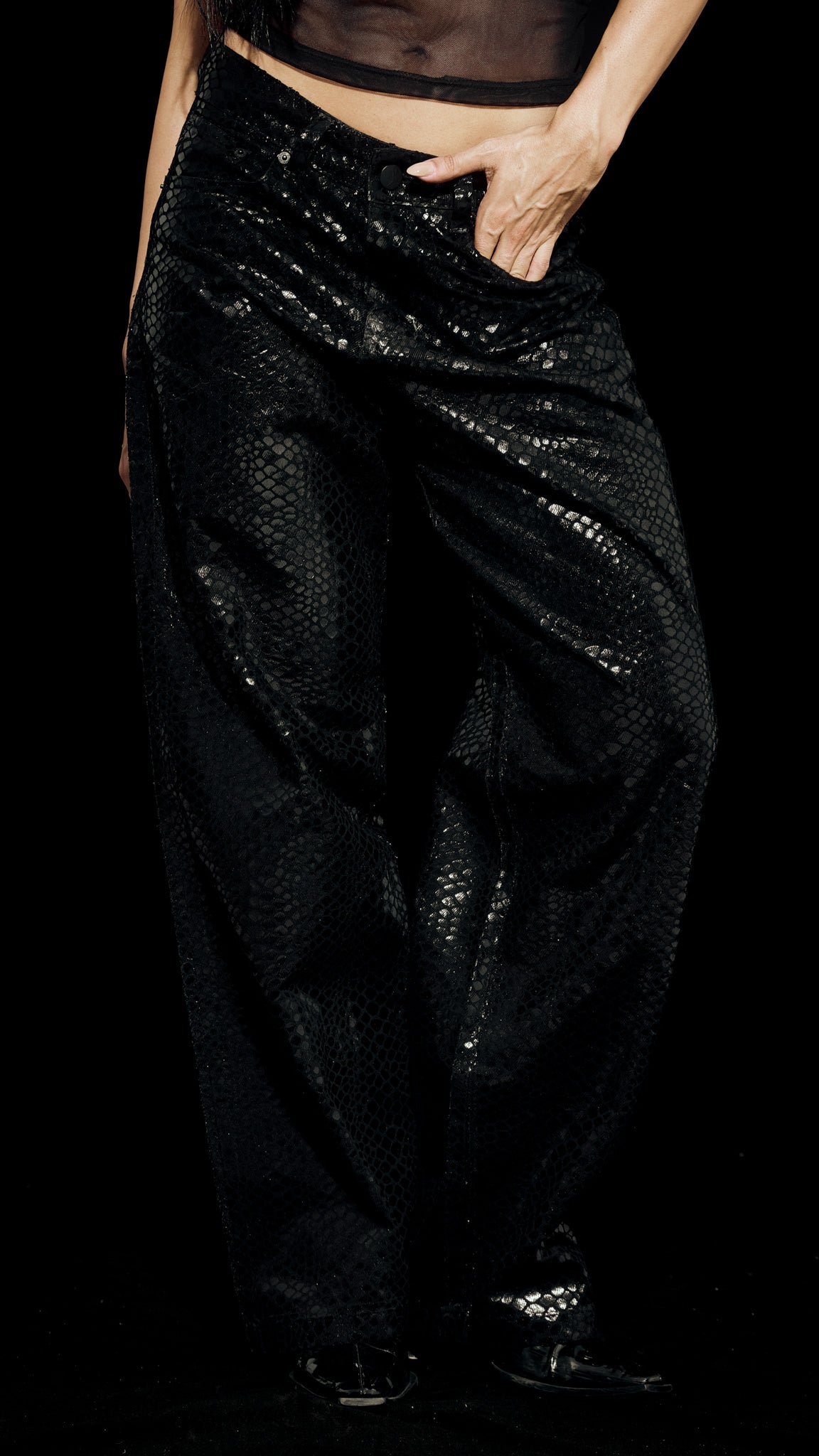 CALÇA JEANS PREMIUM PYTHON BLACK