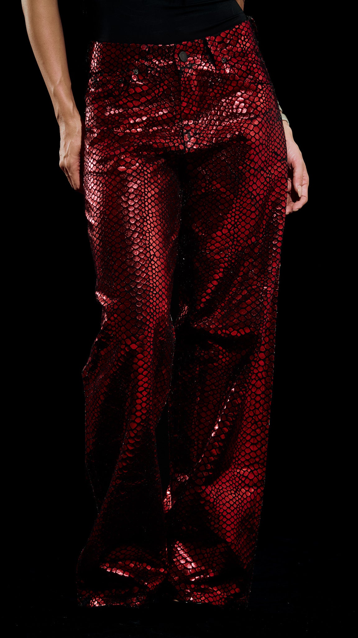 CALÇA JEANS PREMIUM PYTHON RED