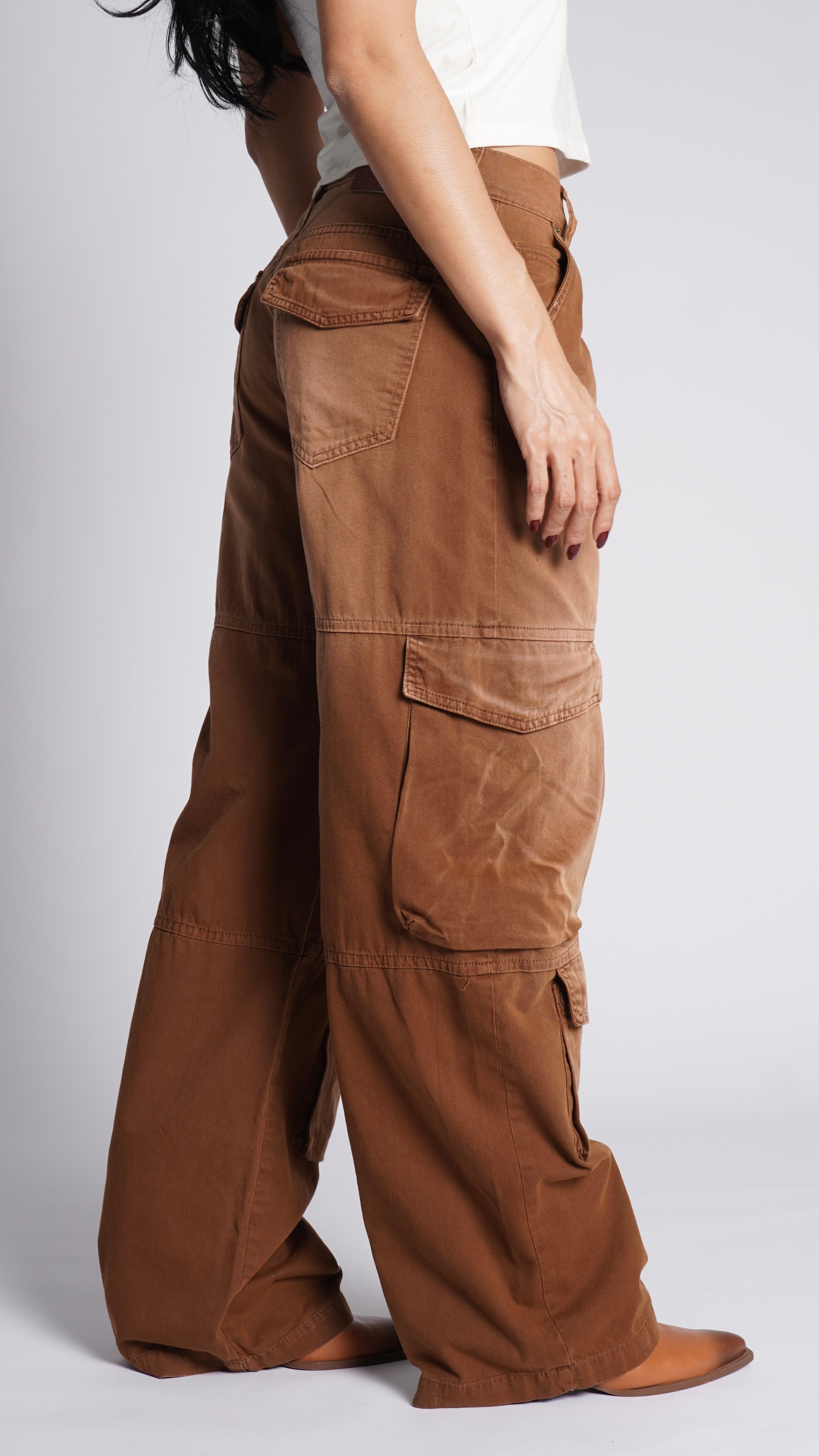 CALÇA SARJA CARGO NUT