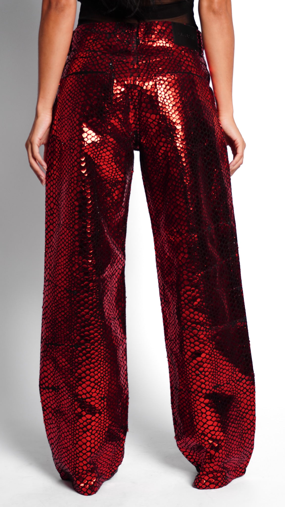 CALÇA JEANS PREMIUM PYTHON RED