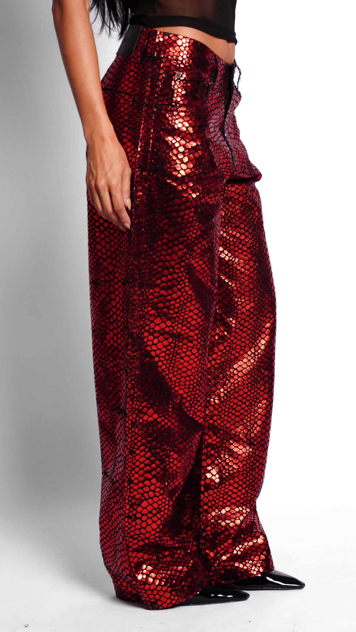 CALÇA JEANS PREMIUM PYTHON RED