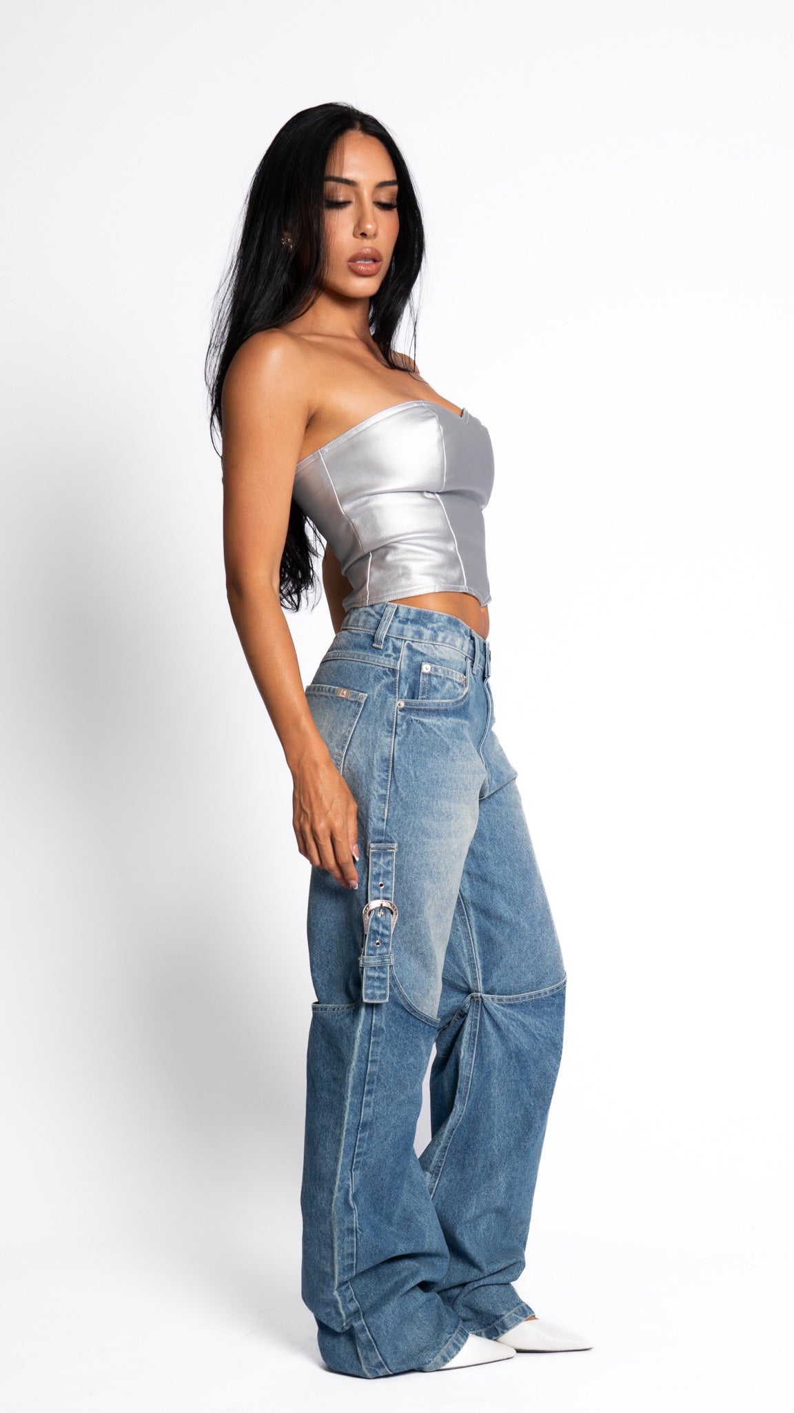 CALÇA JEANS RETA WESTERN