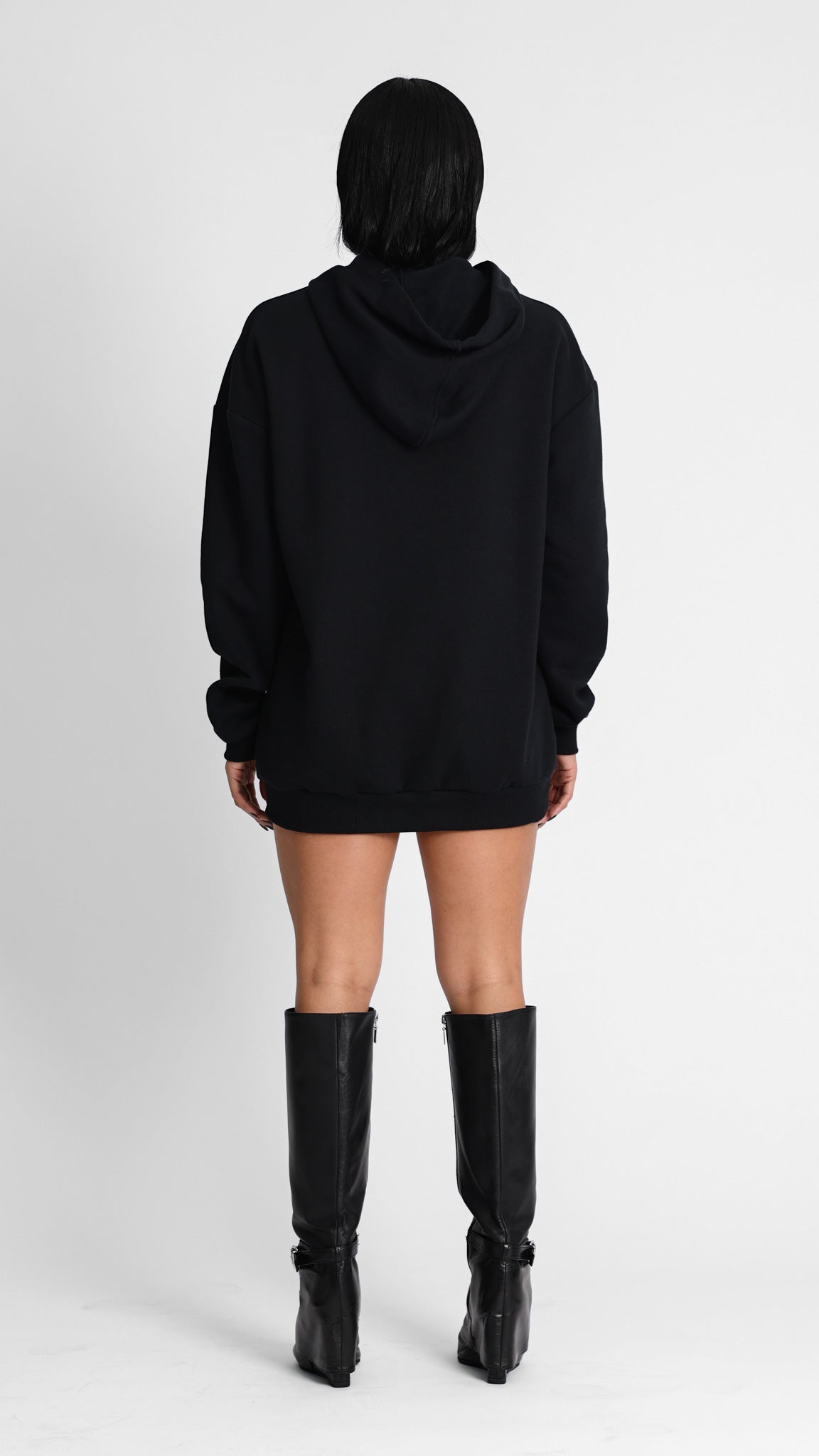 BLUSA MOLETOM OVERSIZED PRETO