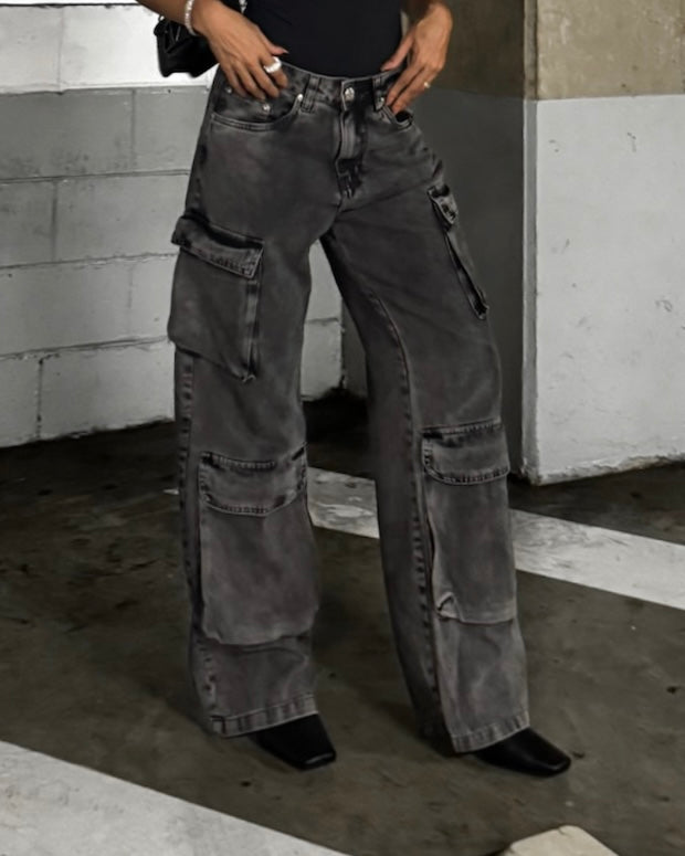 CALÇA JEANS POCKET BLACK ESTONADA