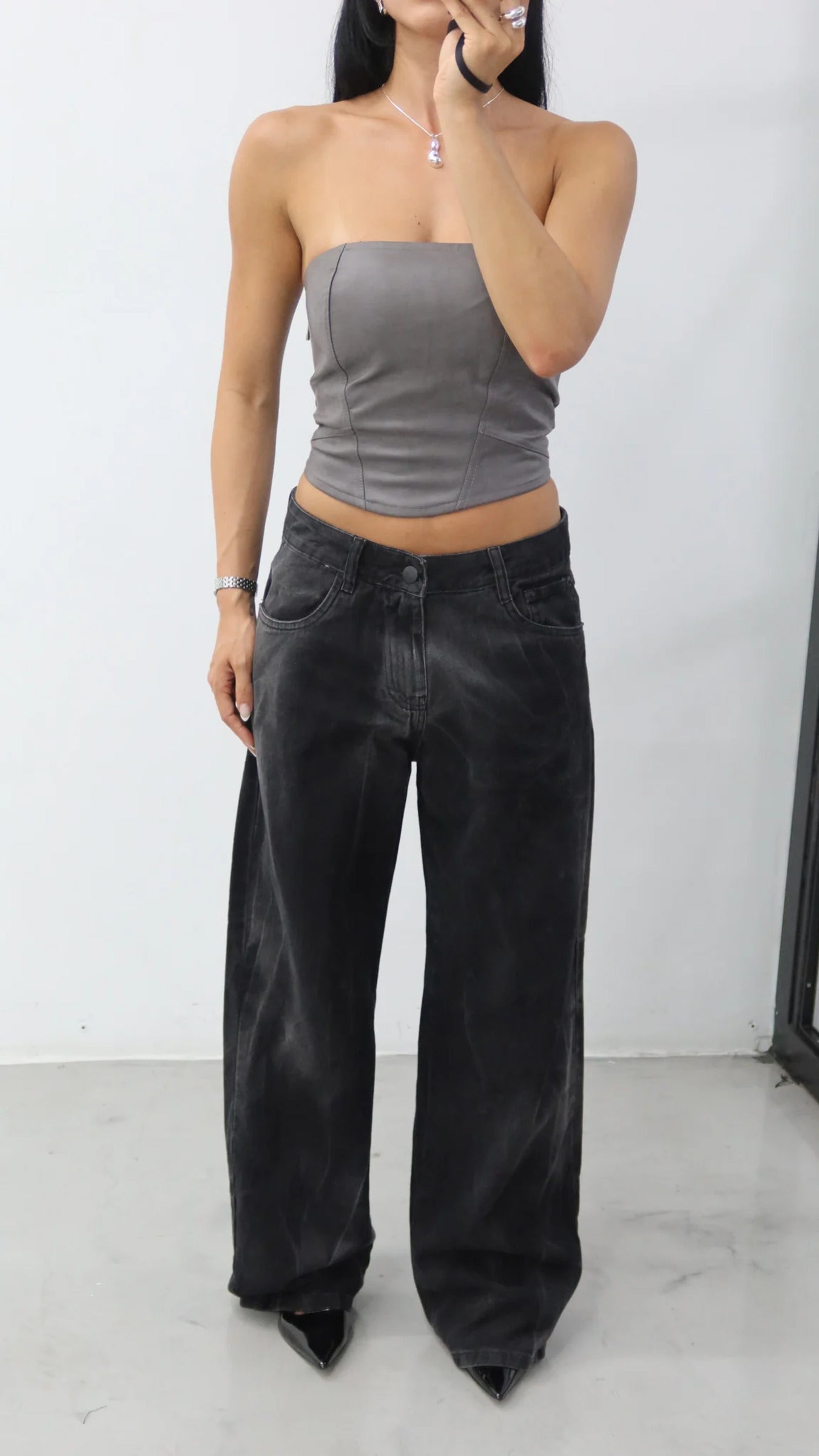 CALÇA JEANS OVERSIZED STORM