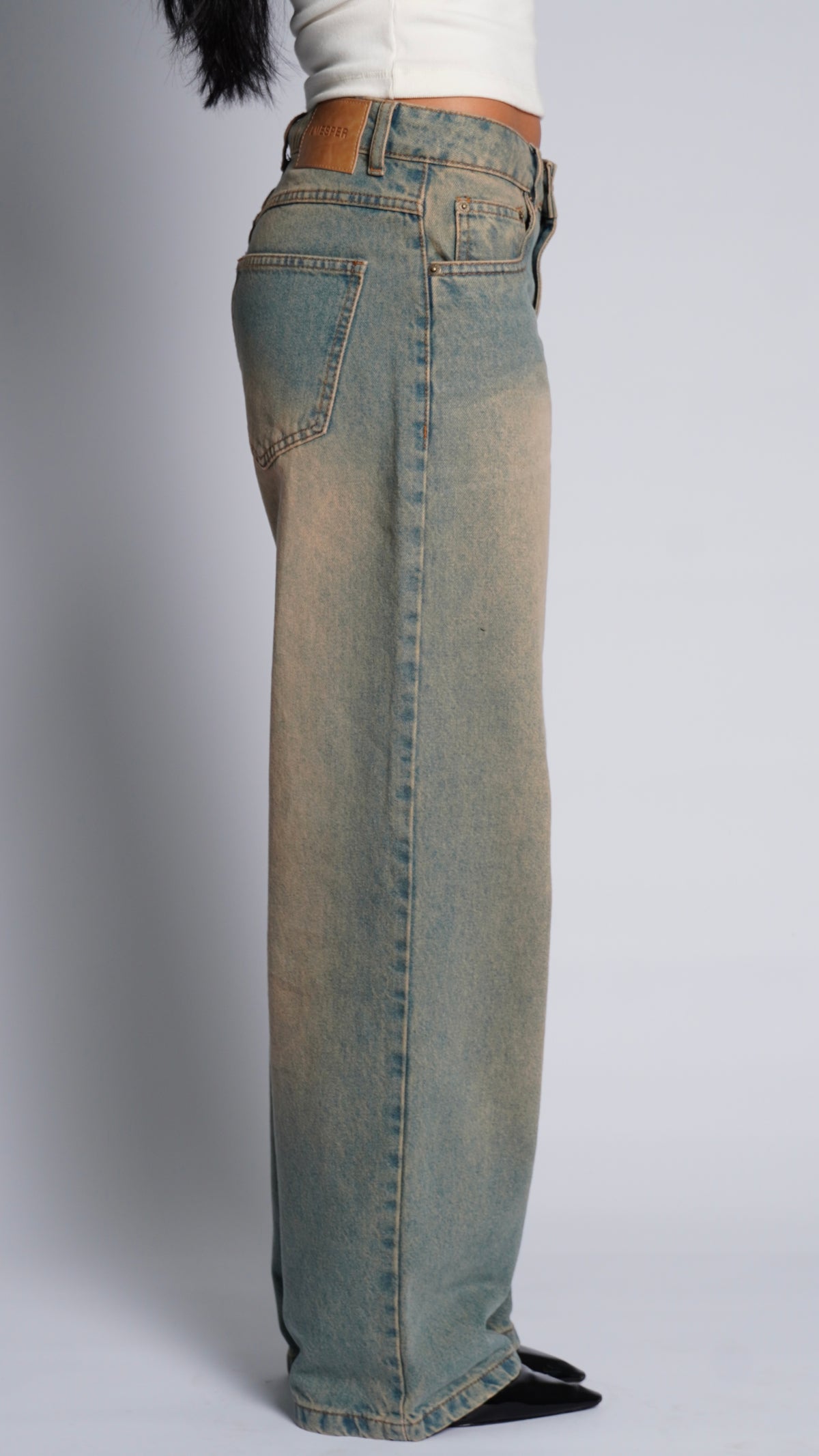 CALÇA JEANS OVERSIZED PISTACHIO HEAVY