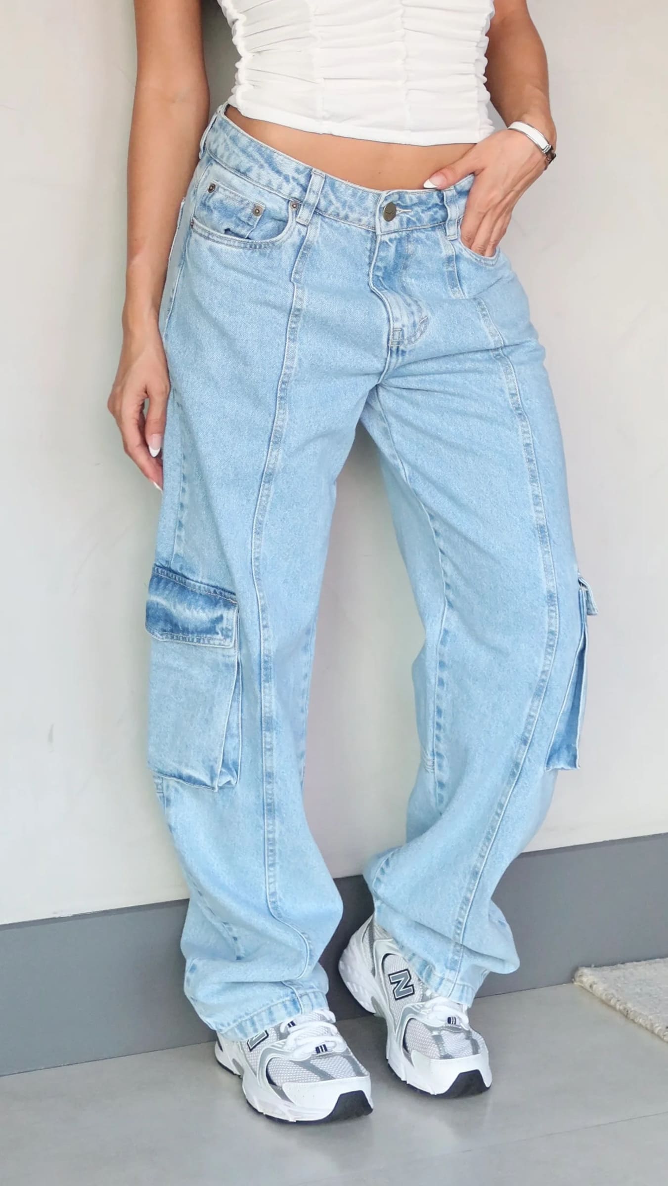 CALÇA JEANS SKATER SKY