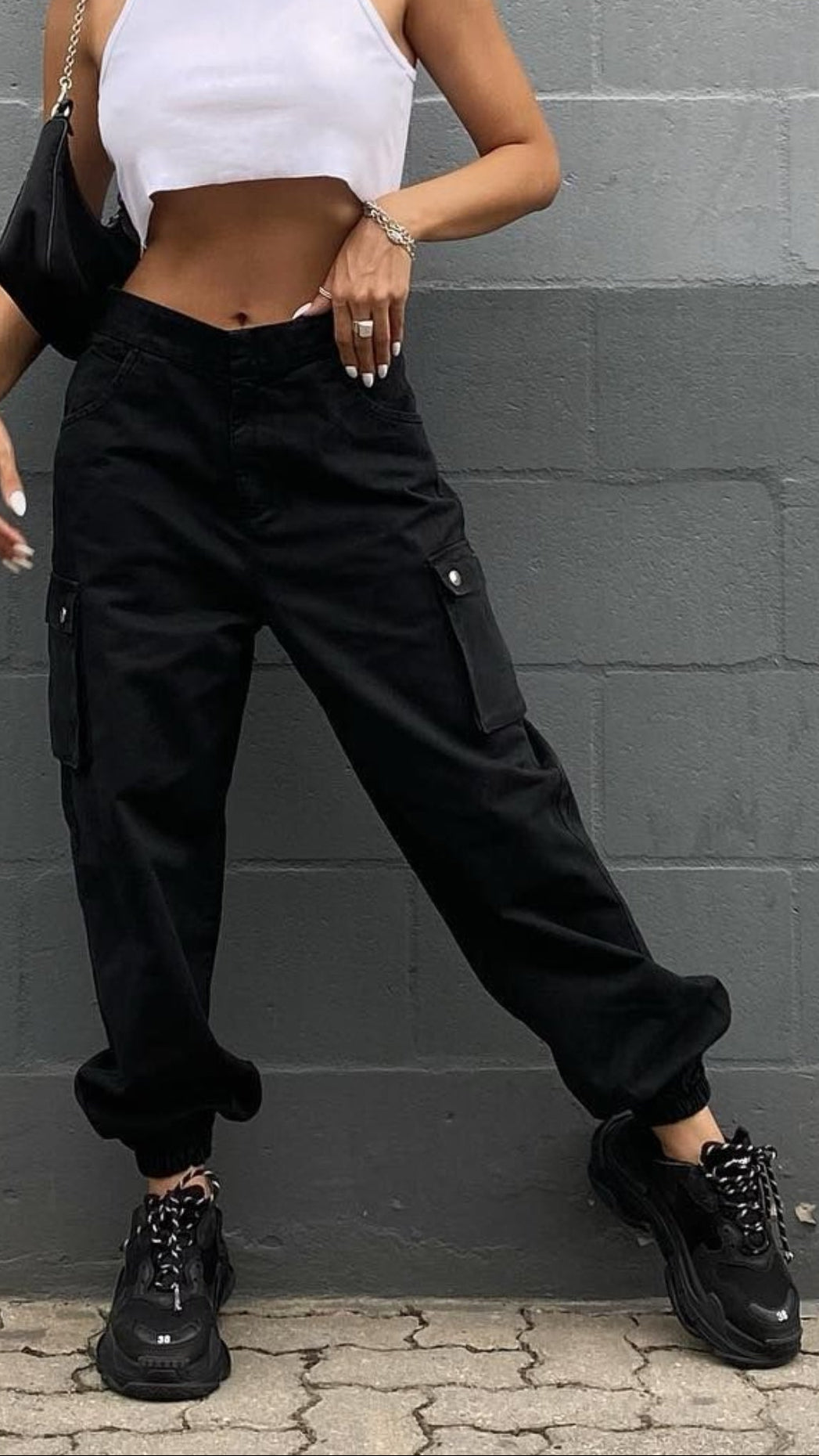 CALÇA CARGO HYPE PRETA